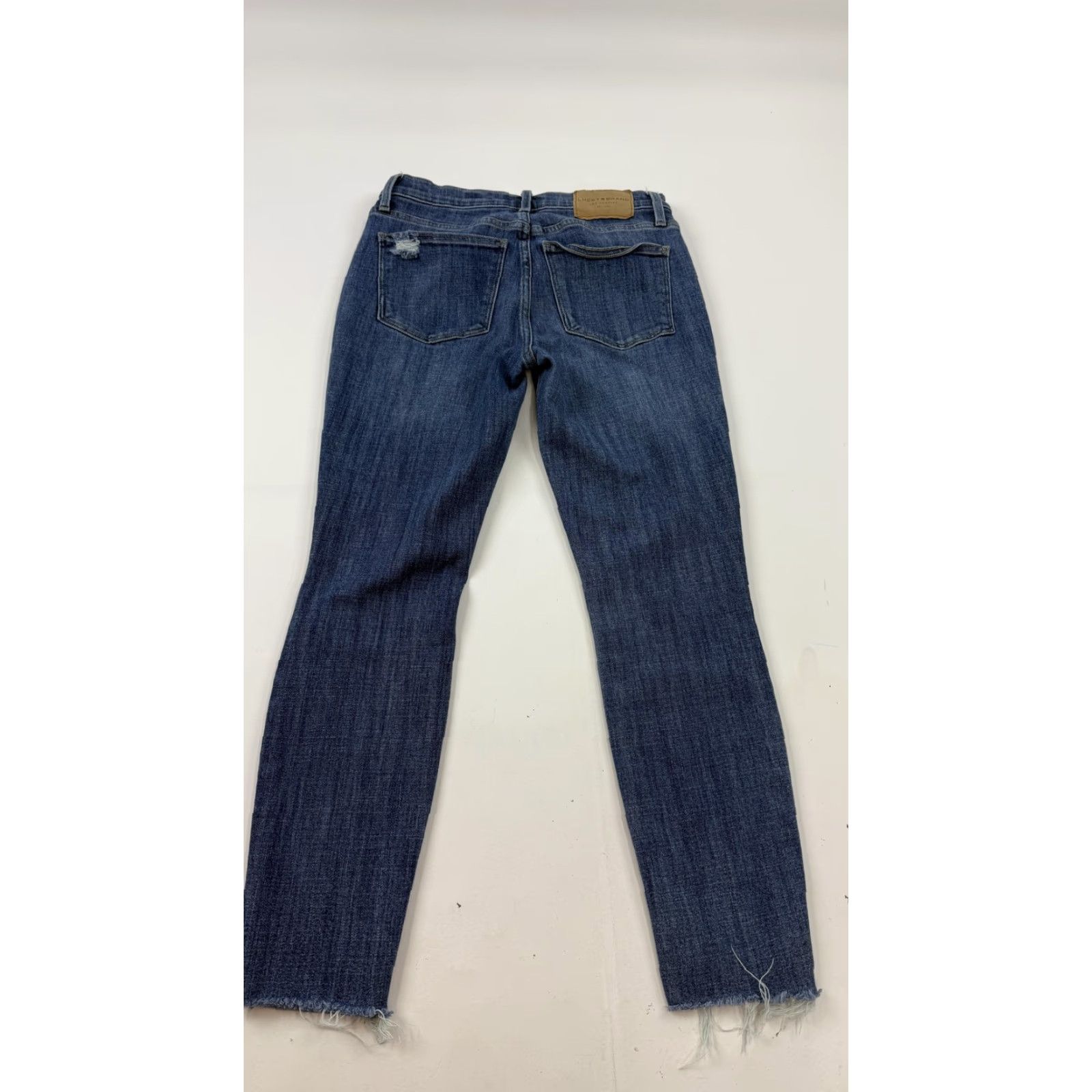Lucky Brand Lucky Brand Jeans Womens 6/28 Blue Distressed Mid Rise Ankle Skinny Denim Size 28" / US 6 / IT 42 - 7 Thumbnail