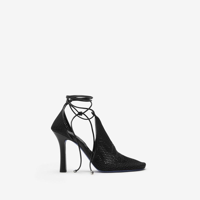 Burberry o1w1db10226 Mesh Pumps In Black Size US 7 / IT 37 - 1 Thumbnail