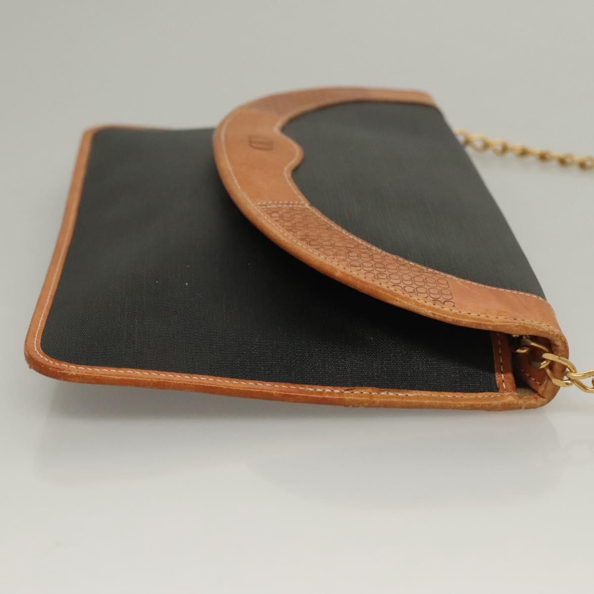 Dior DIOR Chain Shoulder Bag Pvc Canvas Black Size ONE SIZE - 4 Thumbnail