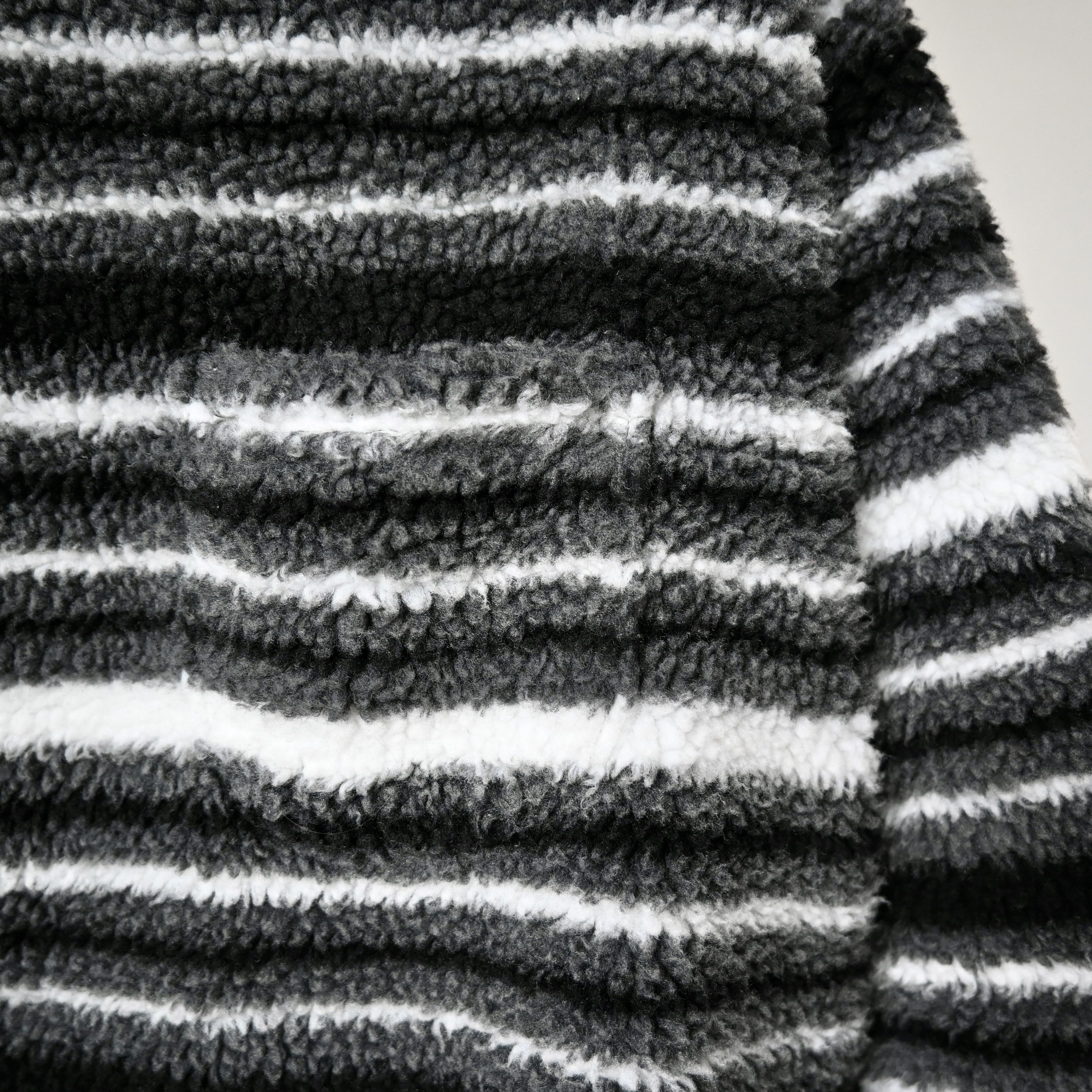 Beams Plus BEAMS Plus striped chunky fleece crewneck pullover Size US L / EU 52-54 / 3 - 10 Thumbnail