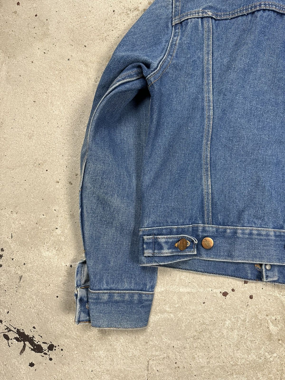 Wrangler Vintage 80s Wrangler Denim Jeans Trucker Jacket rare Size XS / US 0-2 / IT 36-38 - 10 Thumbnail