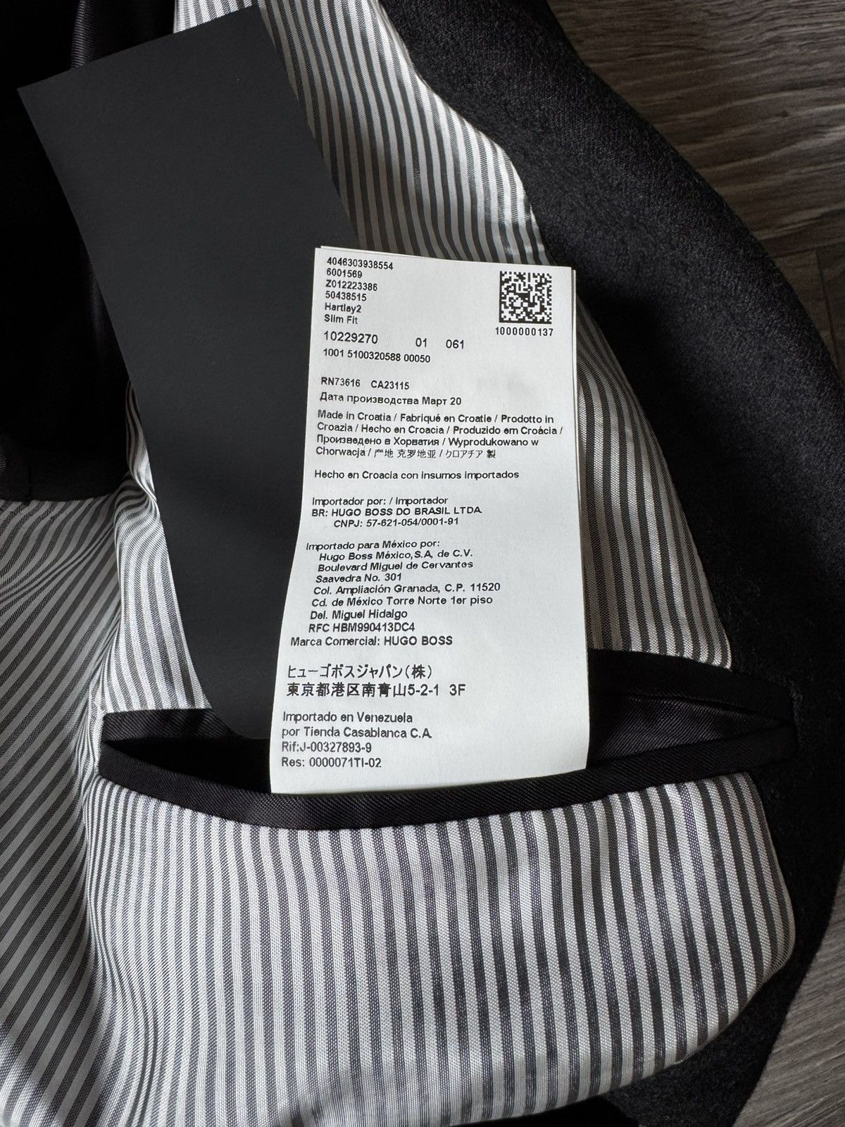 Hugo Boss Hugo Boss Marzotto Men’s Wool Blazer 46R Size 46R - 13 Thumbnail