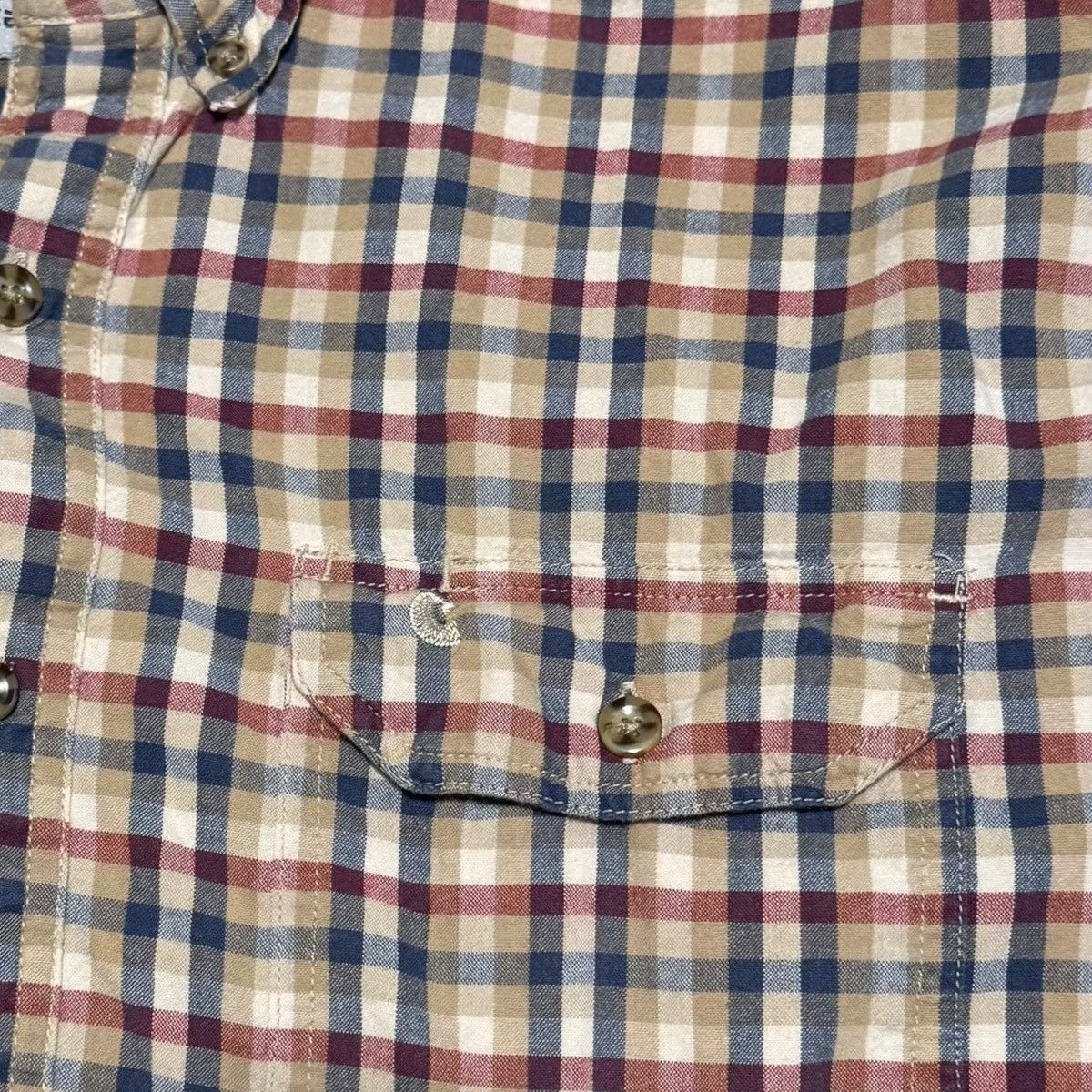 Carhartt Carhartt Plaid Multicolor Button Up Short Sleeve Shirt XL Size US XL / EU 56 / 4 - 3 Thumbnail