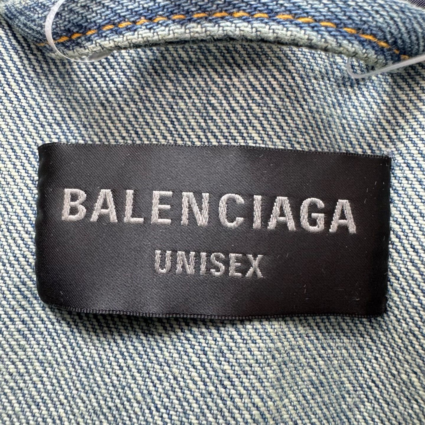 Balenciaga Balenciaga Show Washed Denim Sweatshirt Size US L / EU 52-54 / 3 - 6 Thumbnail