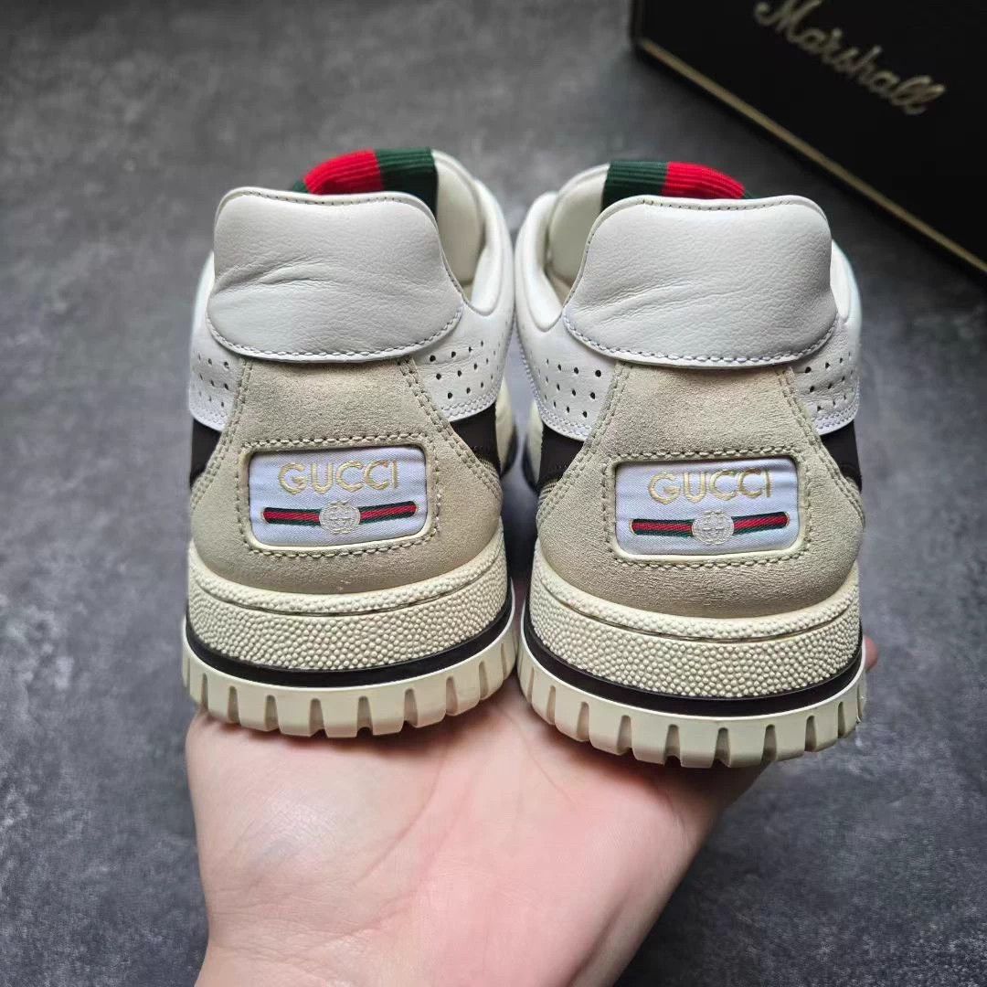 Gucci GUCCI RE-WEB Beige Loafers - Size 37.5 - Excellent Condition Size US 6.5 / IT 36.5 - 3 Thumbnail