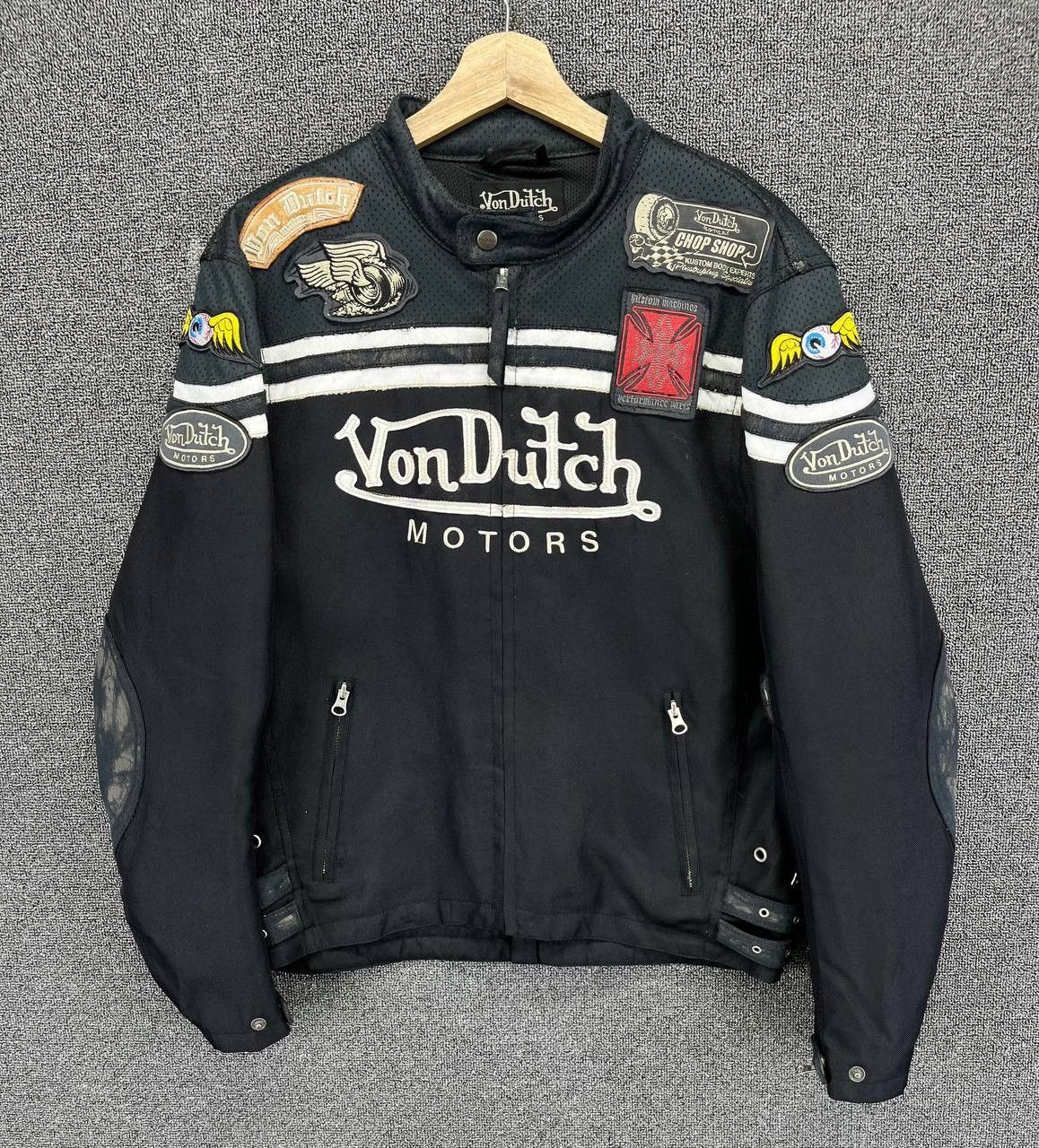 Von Dutch Vintage Von Dutch Trashed Rare Motor Racing Jacket | Grailed