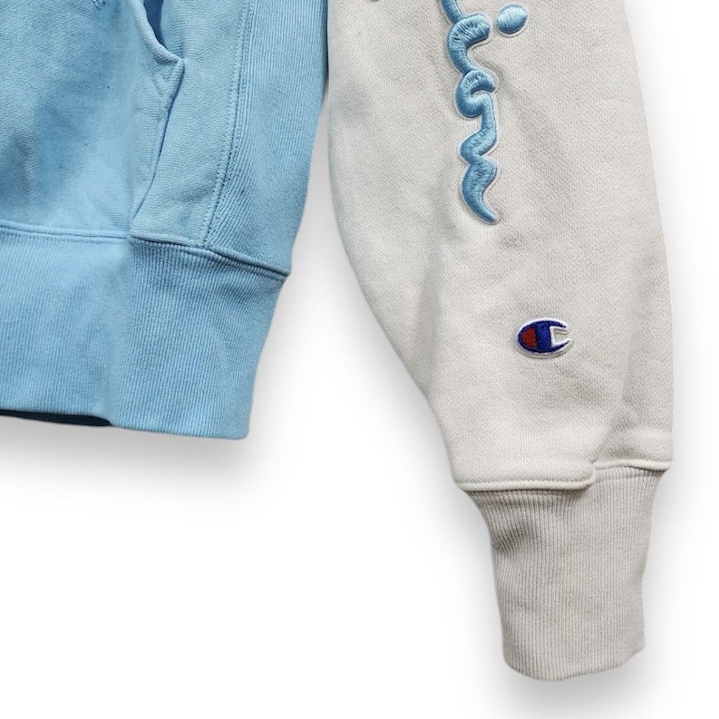 Champion × Vintage Vintage Reverse Weave Champion Multicolour Distressed Hoodie Size US L / EU 52-54 / 3 - 5 Thumbnail