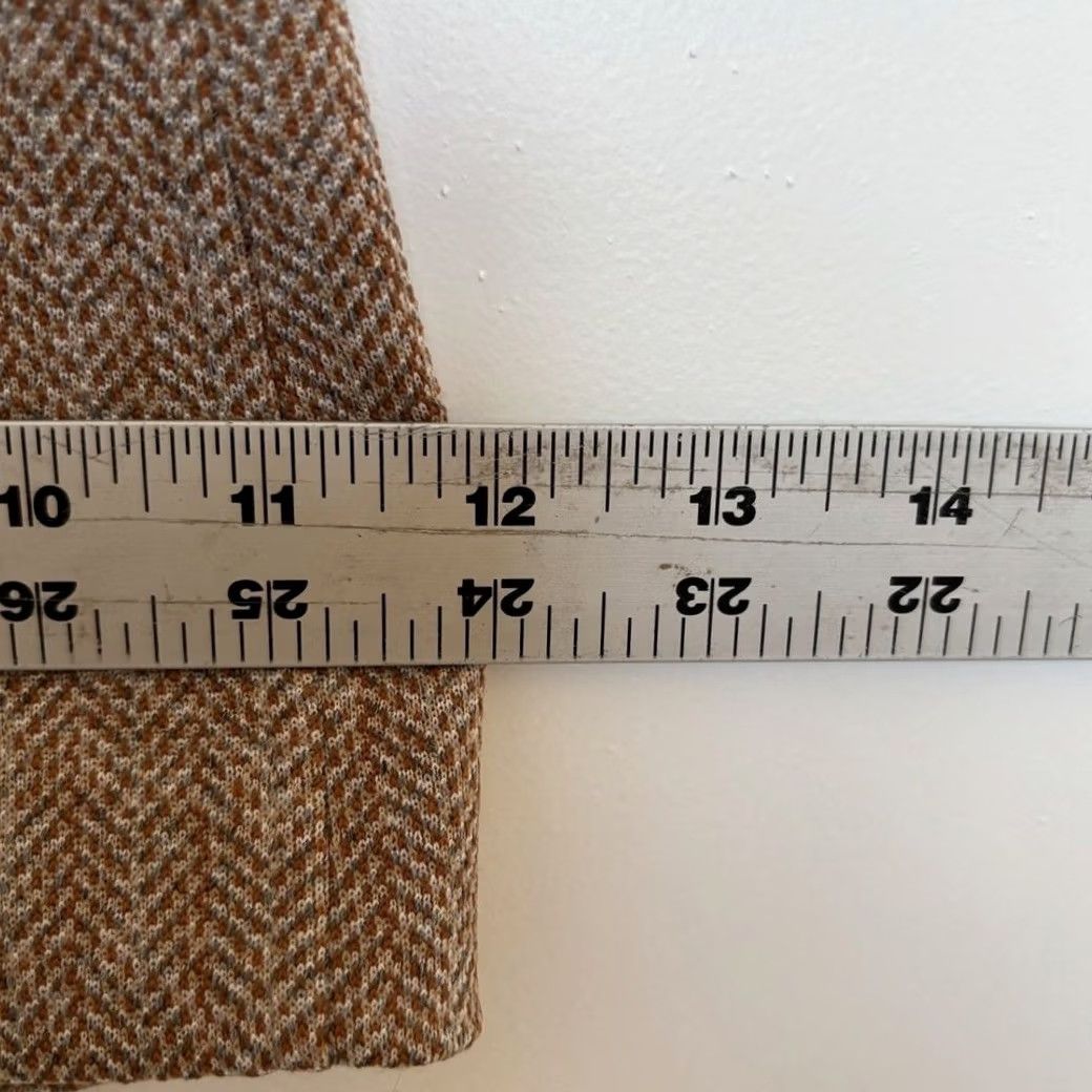Haggar VTG The Gallery by Haggar Women Dress Pants Brown Tweed Herringbone Size M Size 32" / US 10 / IT 46 - 6 Thumbnail
