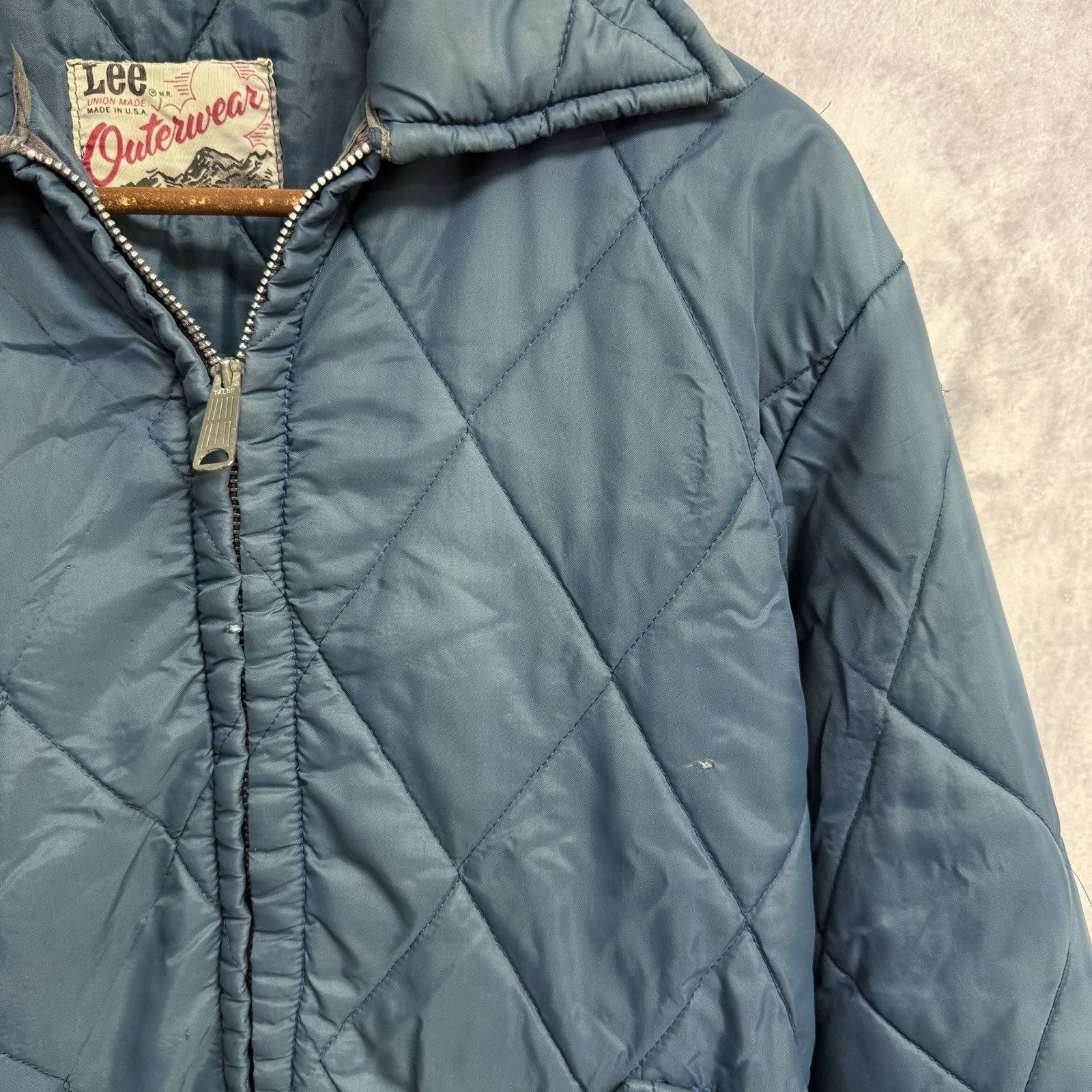 Lee Vintage Lee Union Made Outerwear Jacket Men L Blue Quilted Size US L / EU 52-54 / 3 - 3 Thumbnail