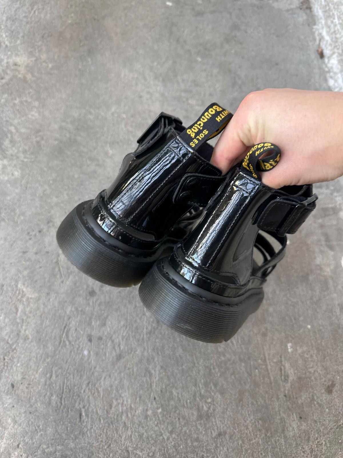 Dr. Martens Dr Martens Clarissa Black Patent Leather Sandals Uk 6 39 Size US 6 / IT 36 - 6 Thumbnail