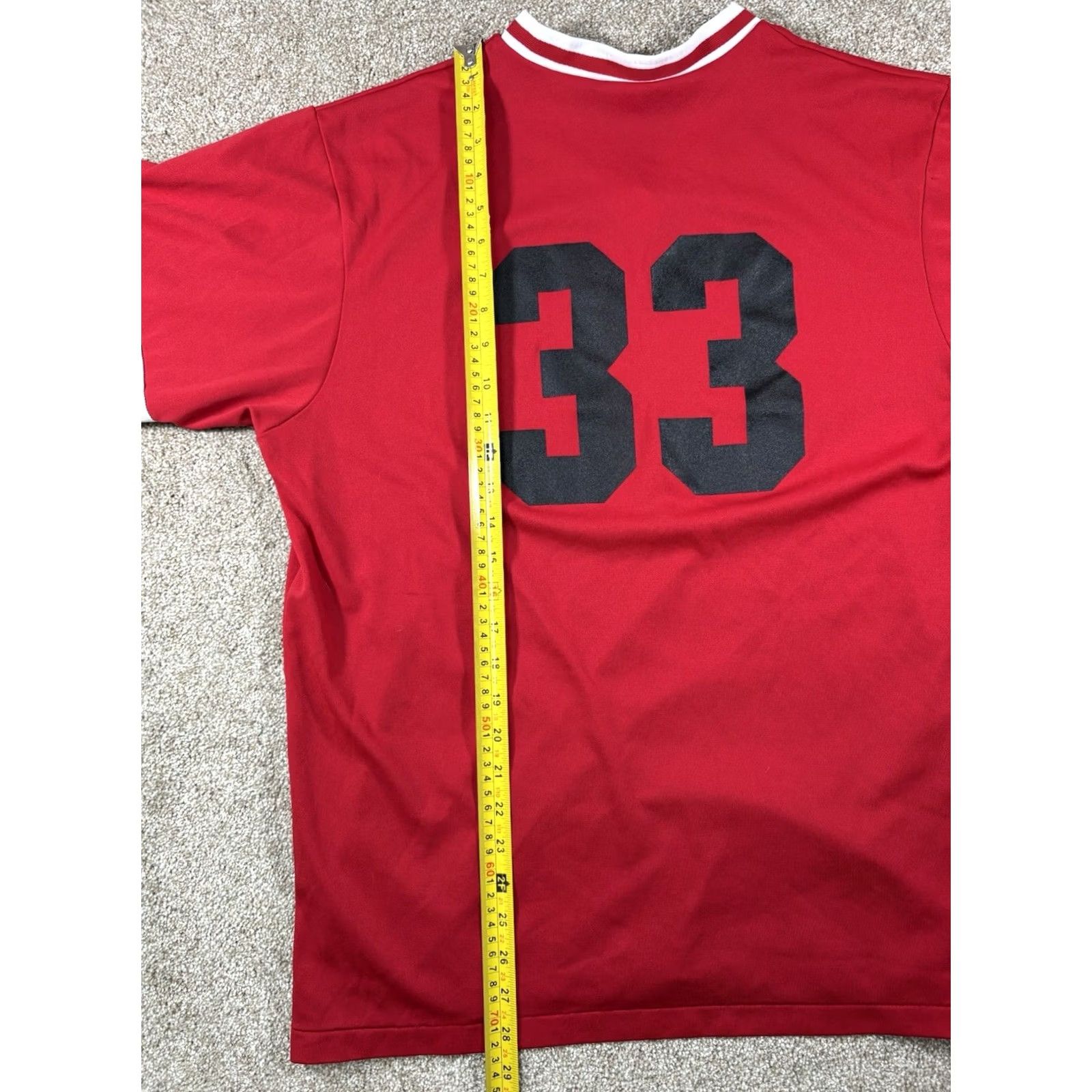 Vintage VINTAGE Lost Boys Band Red Jersey Pullover Shirt M/L Unisex Adults Short Sleeve V-Neck 90s Rock Hip Hop Retro USA #33 Size US M / EU 48-50 / 2 - 7 Thumbnail