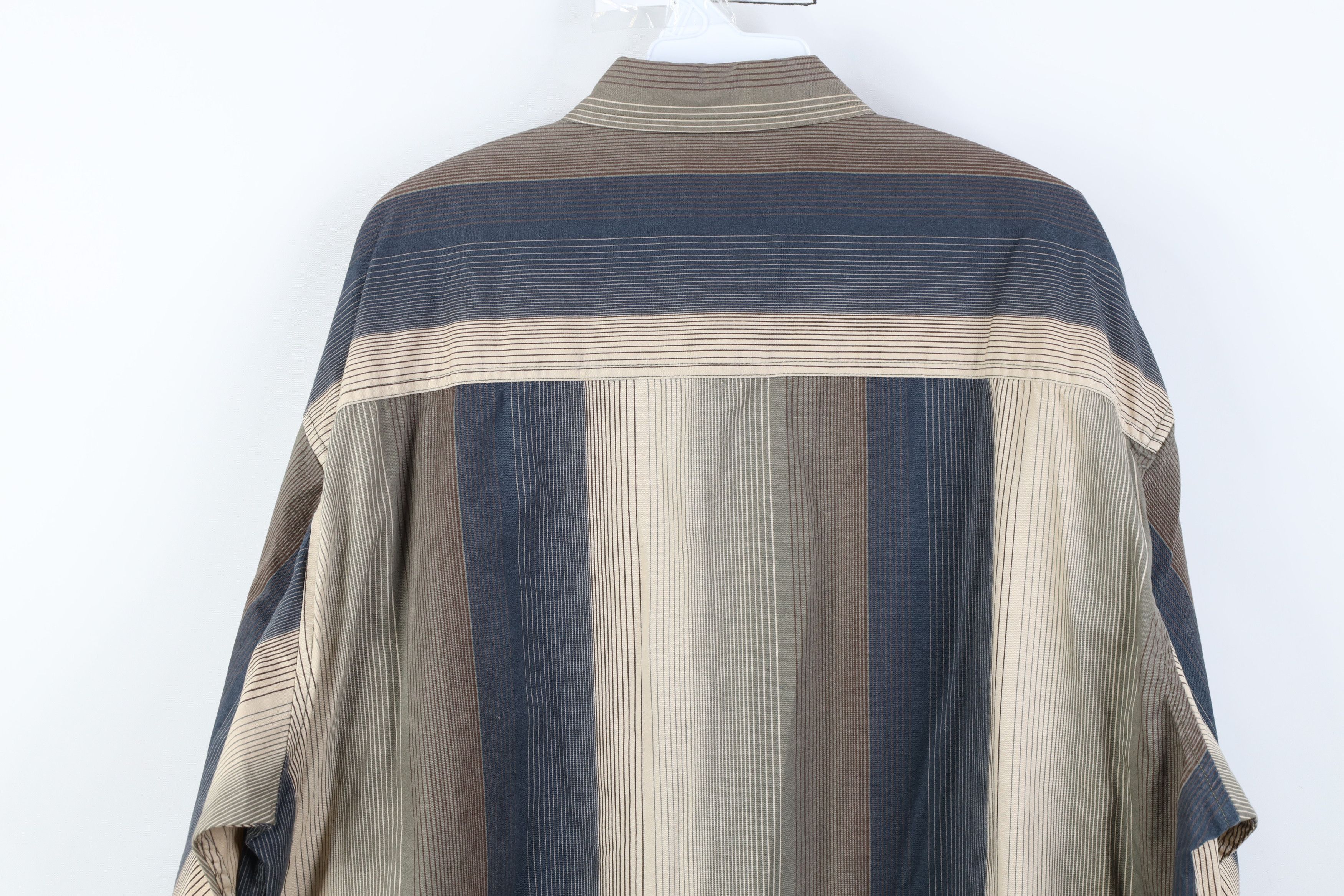 Vintage Vintage 90s Streetwear Heavy Button Down Shirt Earth Tone Size US L / EU 52-54 / 3 - 10 Thumbnail