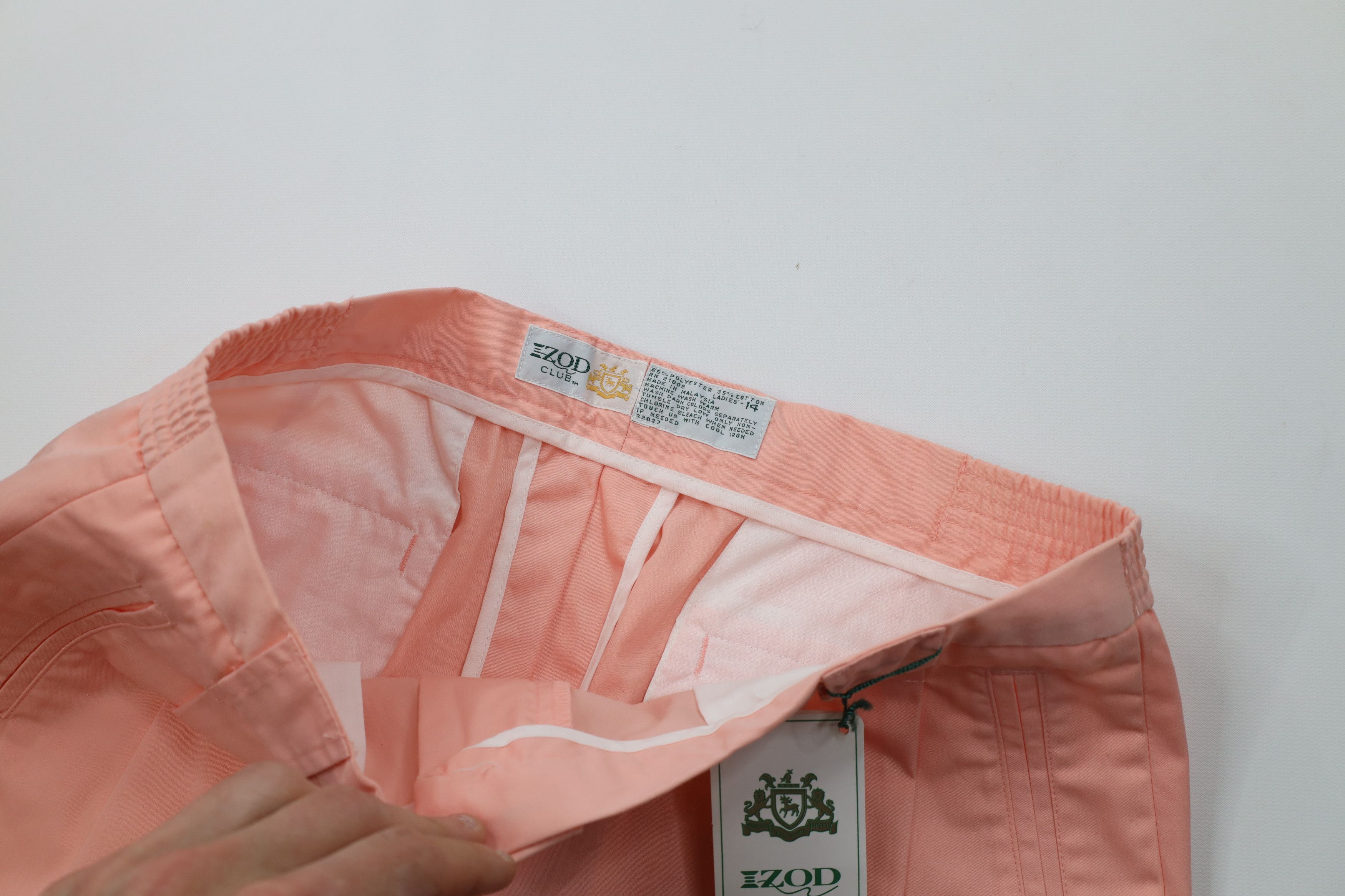 Izod Deadstock Vintage 80s 90s Izod Tennis Golf Chino Pants Pink Size 36" / US 14 / IT 50 - 7 Thumbnail