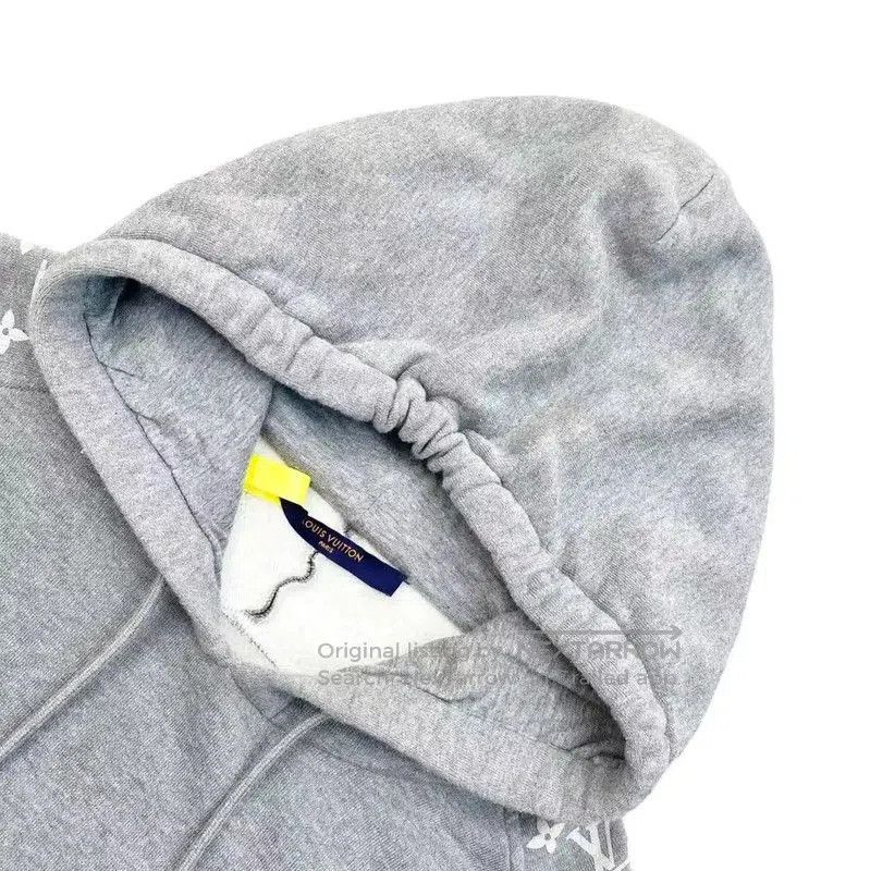 Louis Vuitton Louis Vuitton Gray Cotton Women's Hoodie . Size L / US 10 / IT 46 - 3 Thumbnail