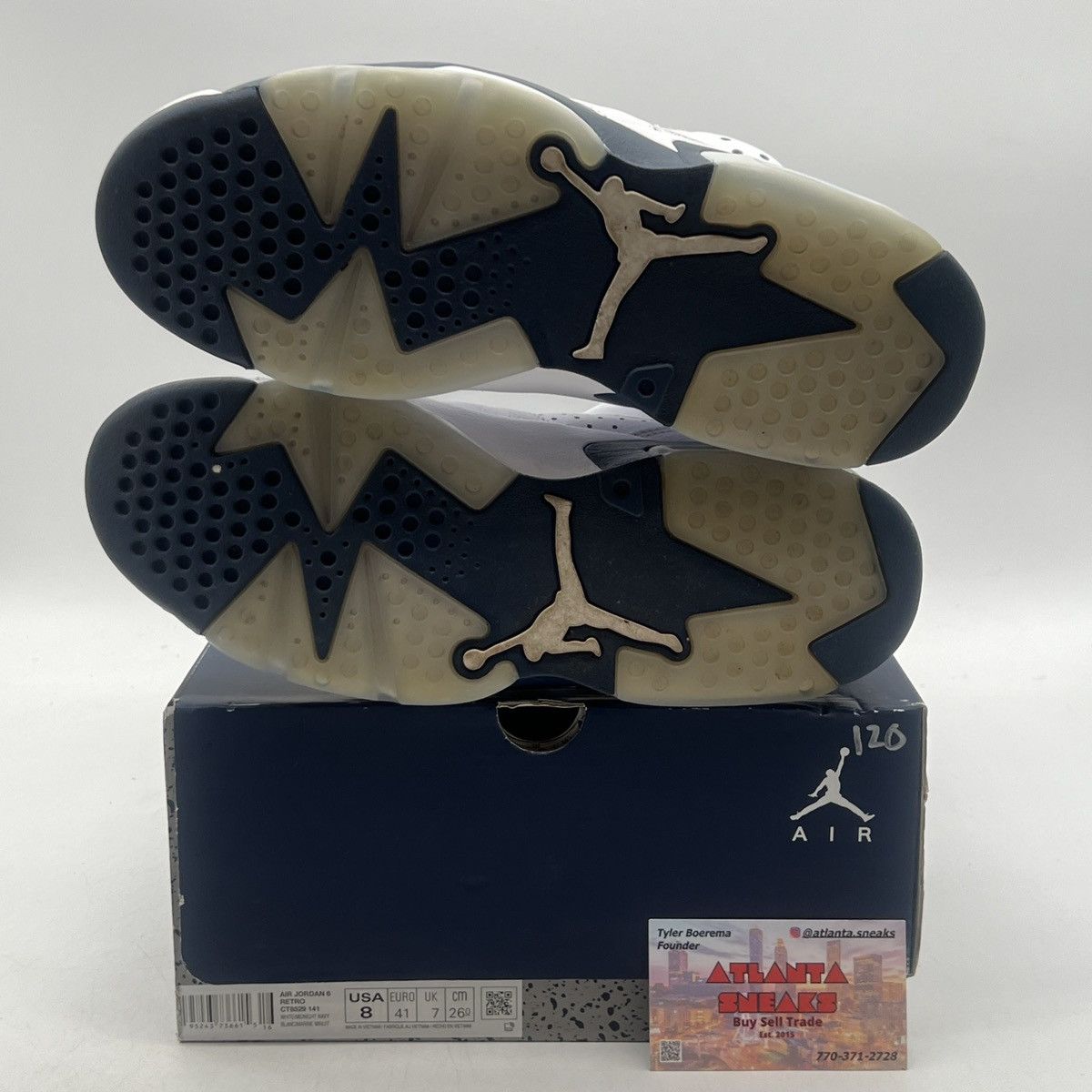 Jordan Brand Air Jordan 6 midnight navy Size US 8 / EU 41 - 8 Thumbnail