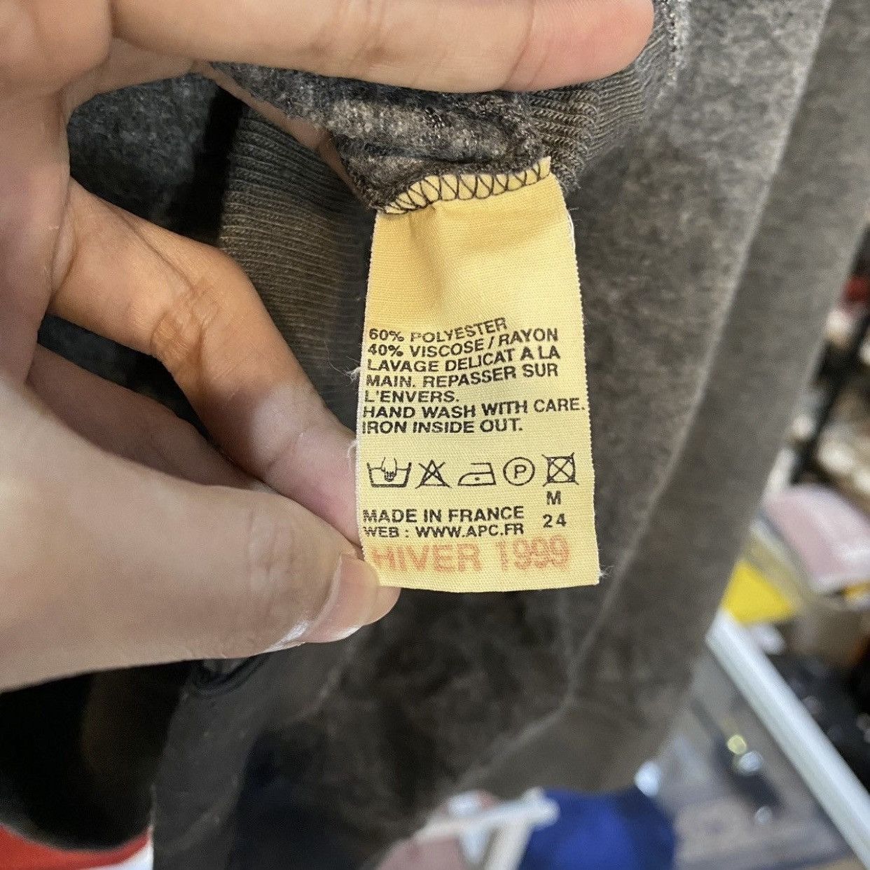 A.P.C. VINTAGE HIVER 1999 A.P.C. Grey Fleece Full-Zip Jacket Size US M / EU 48-50 / 2 - 10 Thumbnail