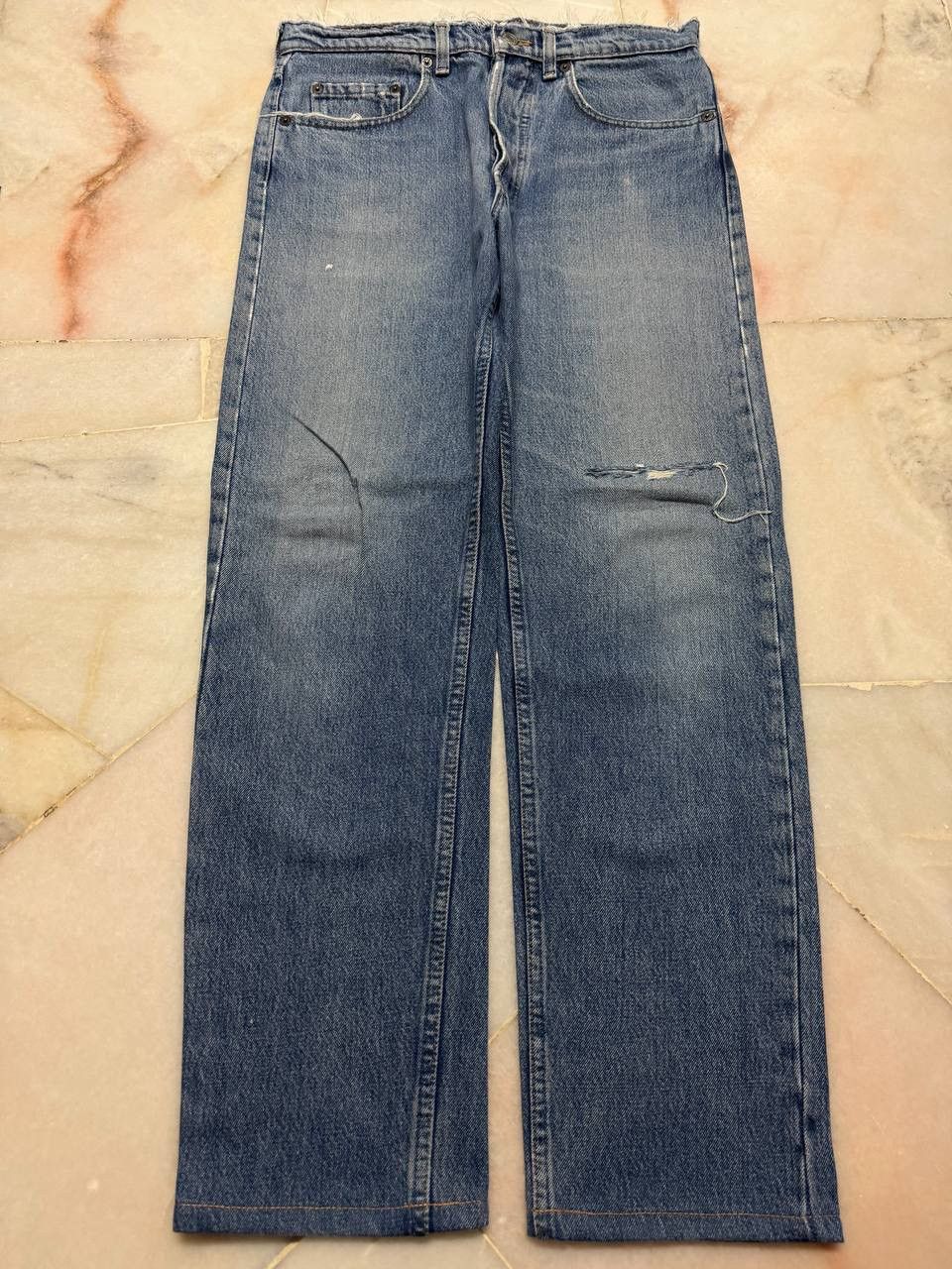 Levi's 💥Grunge💥Stoned Wash 90's 501 Faded Distressed Ripped Jeans Size US 31 - 2 Thumbnail