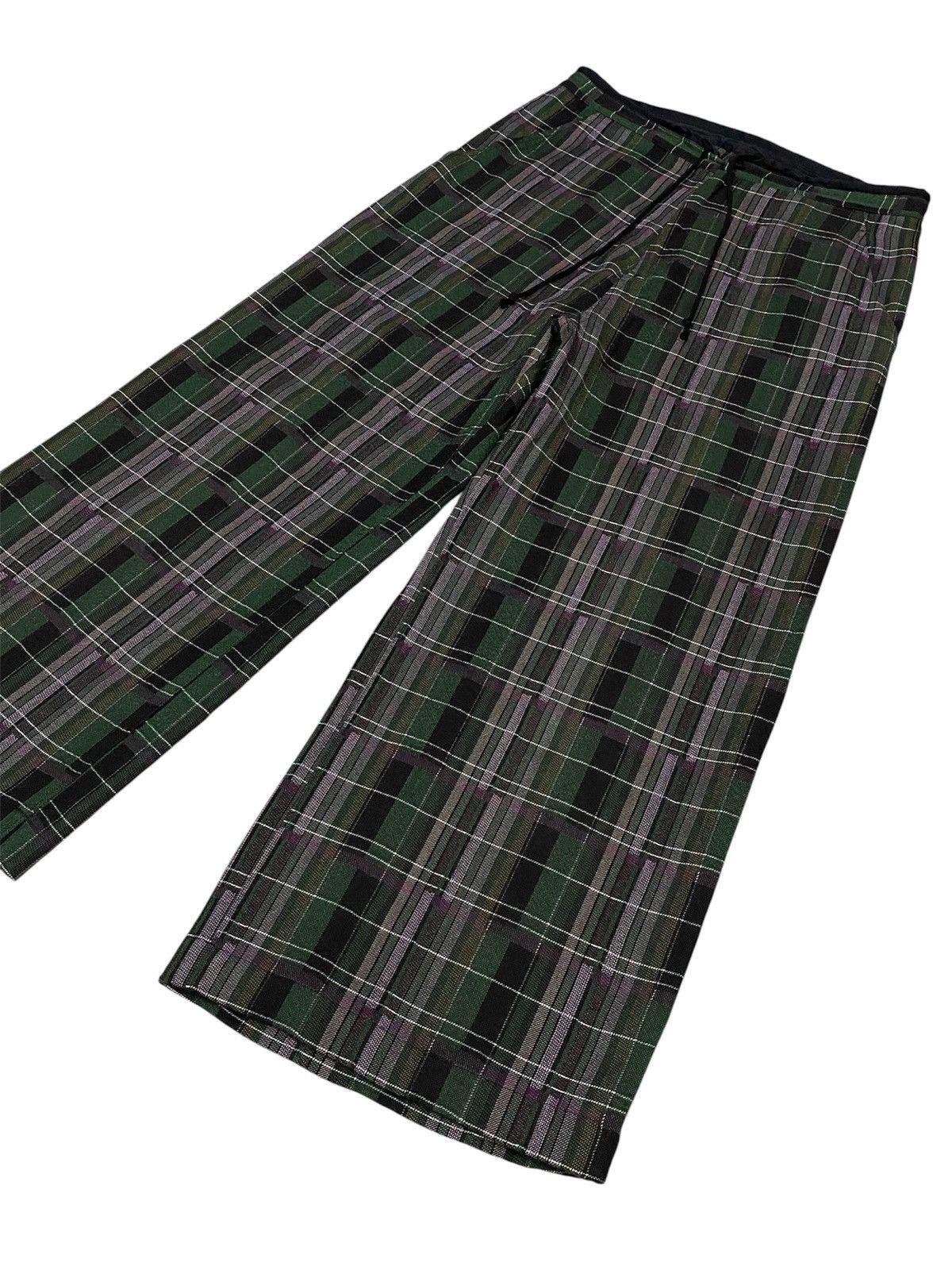 Y's Y’s Yohji Yamamoto Tartan Check Wide-Leg Trousers Size US 31 - 20 Thumbnail