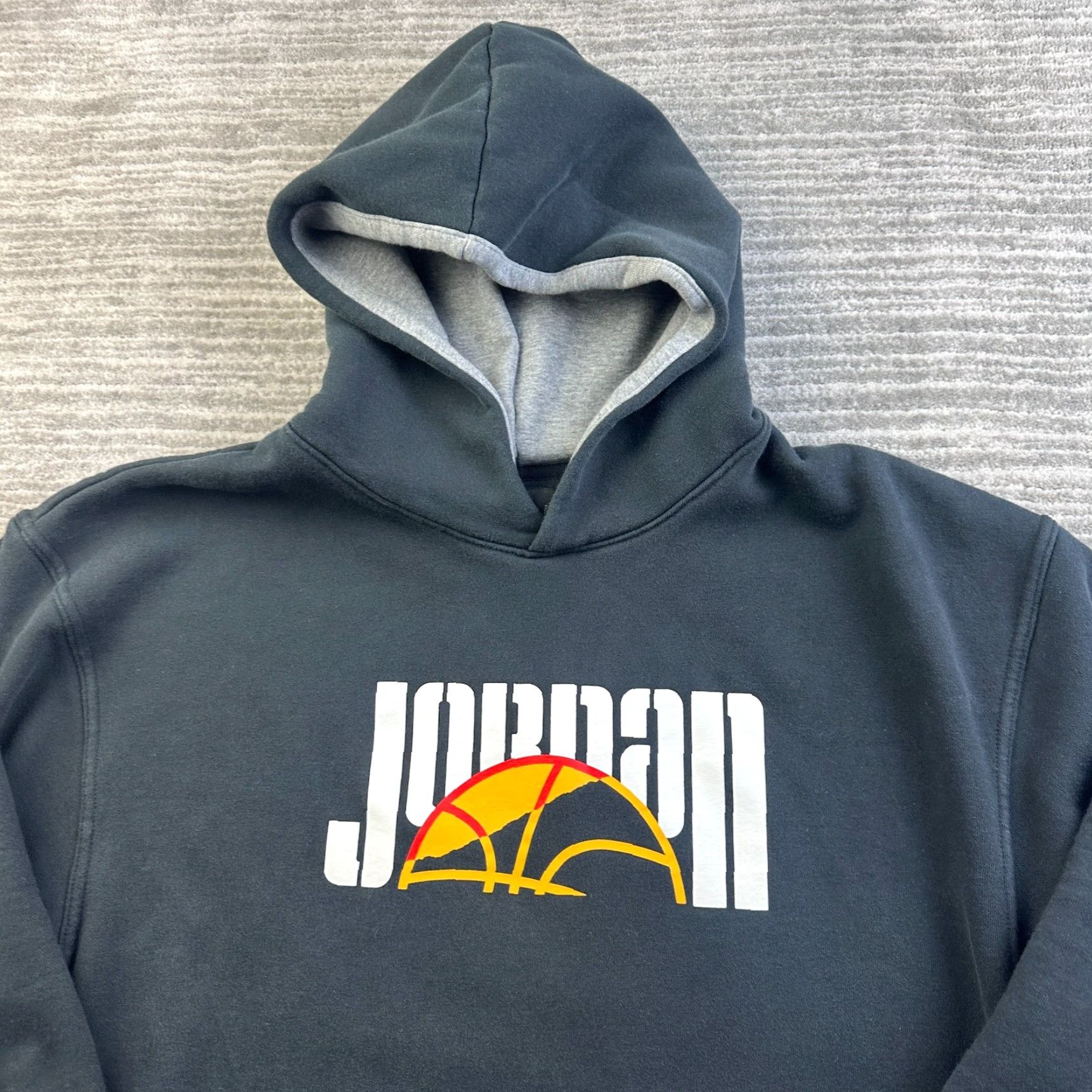 Jordan Brand Jordan Hoodie Mens XL Black Fleece Pullover Sweatshirt Jumpman DNA Comfort Fit Crew Neck Hooded Lightweight Size US XL / EU 56 / 4 - 4 Thumbnail