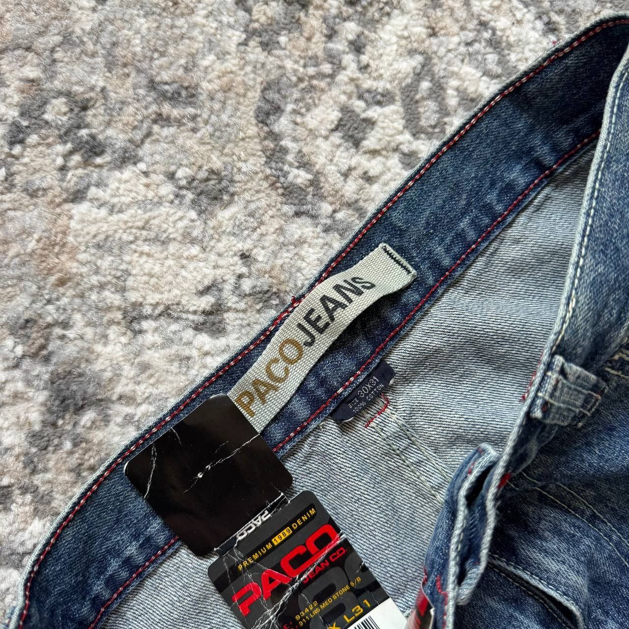 Southpole PACO ULTRA WIDE BAGGY STONE WASH Y2K JNCO RETRO DENIM JEANS Size US 30 / EU 46 - 8 Thumbnail