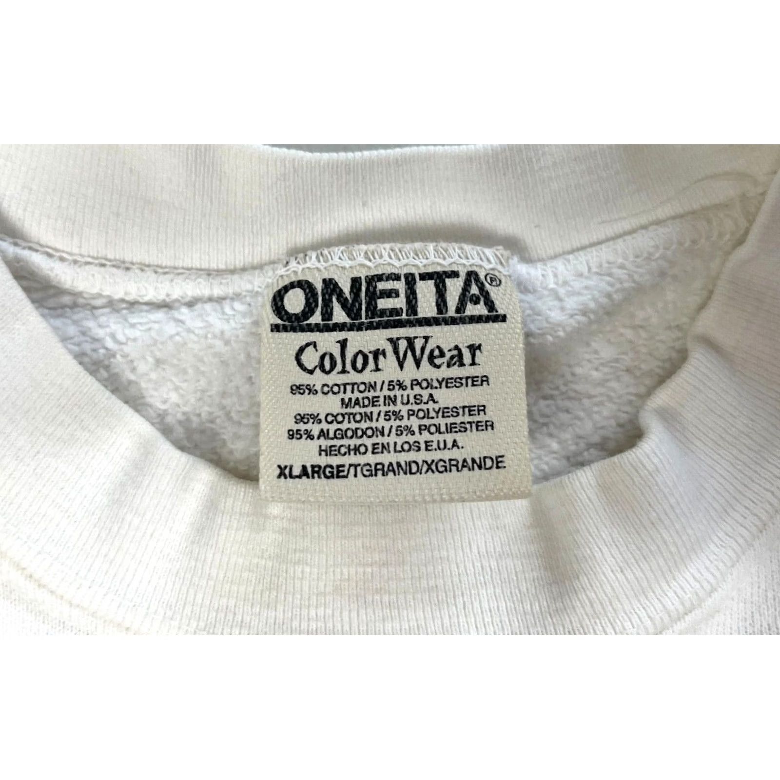 Vintage VINTAGE Oneita Door County Wisconsin Crewneck Sweatshirt XL White 90s Graphic Print Mens Womens Size US XL / EU 56 / 4 - 4 Thumbnail