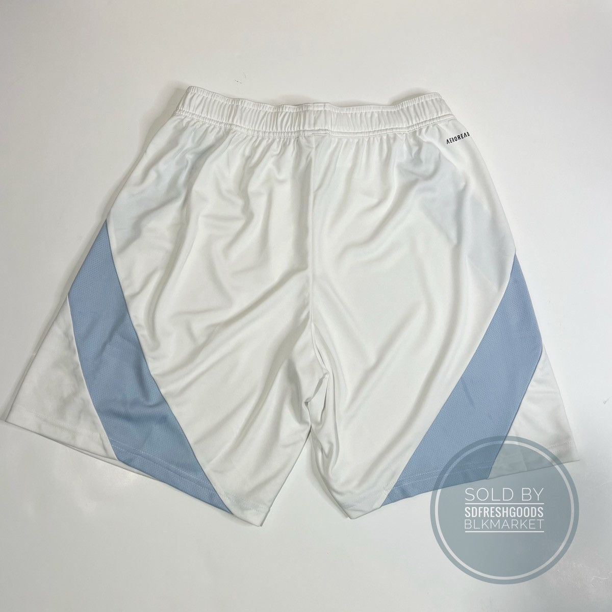 Adidas Adidas Aeroready San Diego FC Away White Shorts Size US 31 - 3 Thumbnail