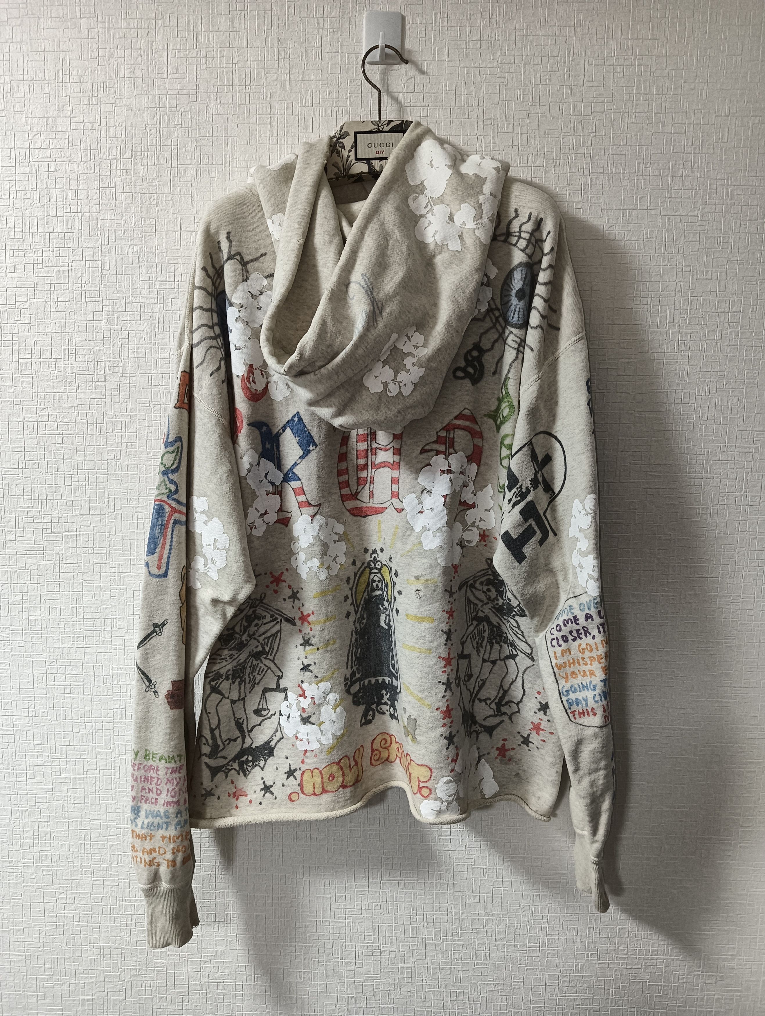 DENIM TEARS × Saint Michael Denim Tears Graffiti Hoodie Size US XL / EU 56 / 4 - 2 Thumbnail