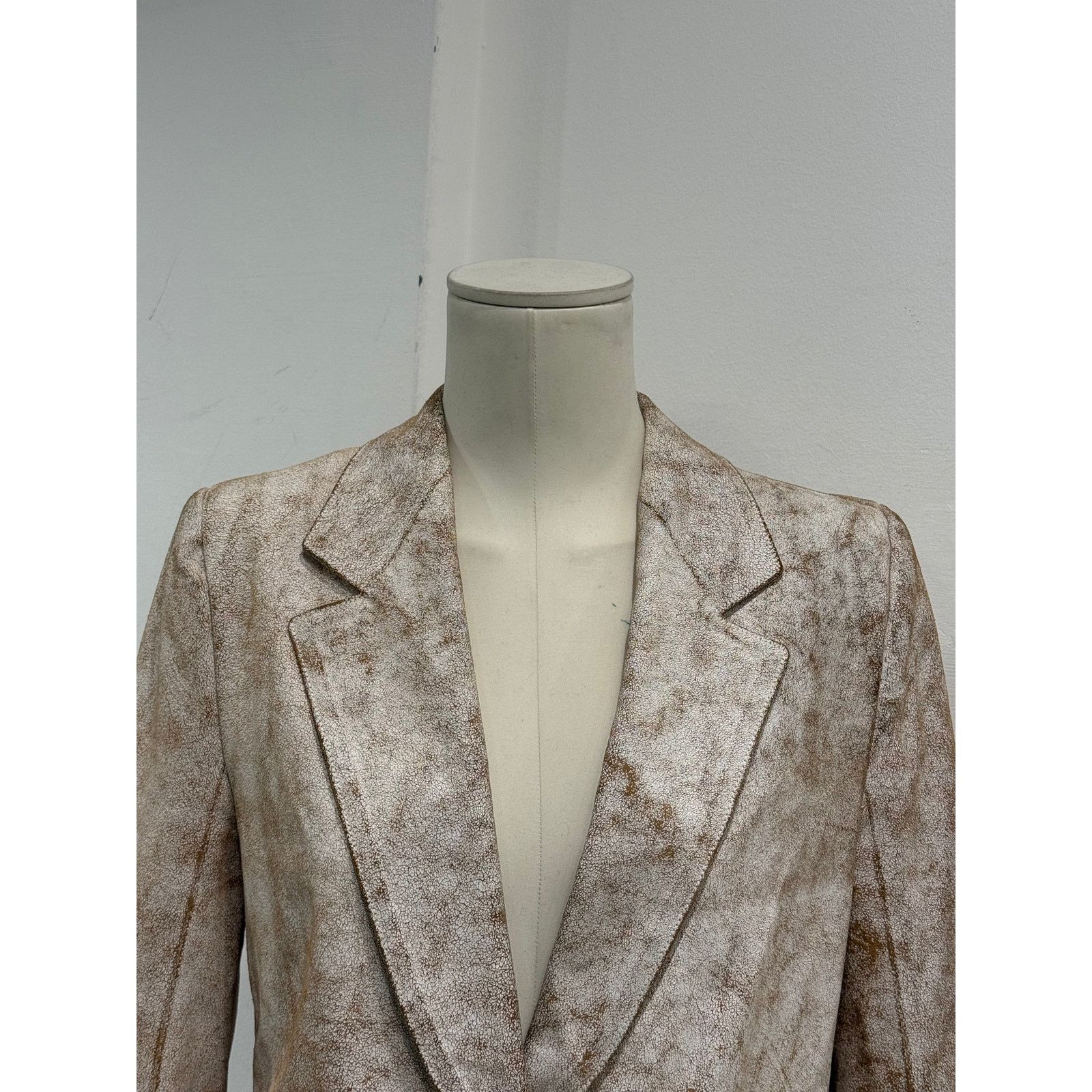 Ann Demeulemeester S/S2002 Ann Demeulemeester distressed cracked leather coat Size S / US 4 / IT 40 - 5 Thumbnail