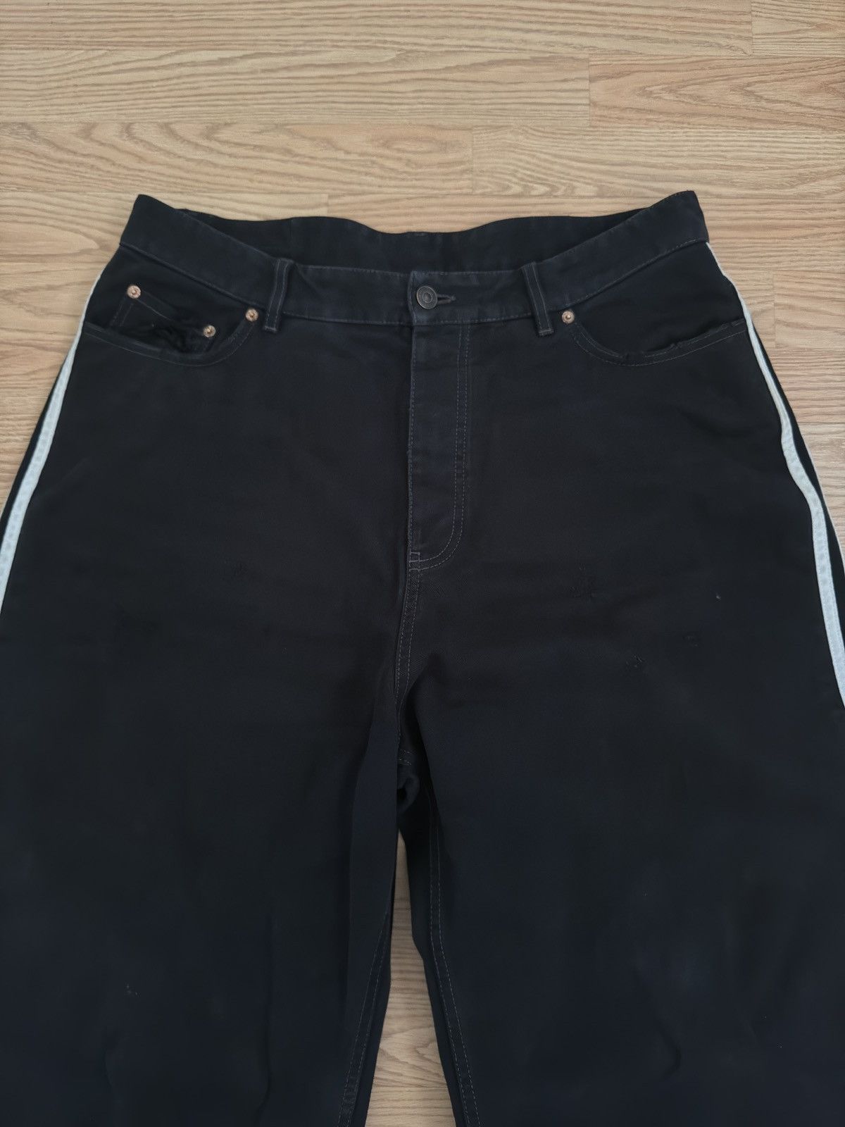 Adidas × Balenciaga Balenciaga and Adidas Triple Stripe Denim Size US 33 - 8 Thumbnail