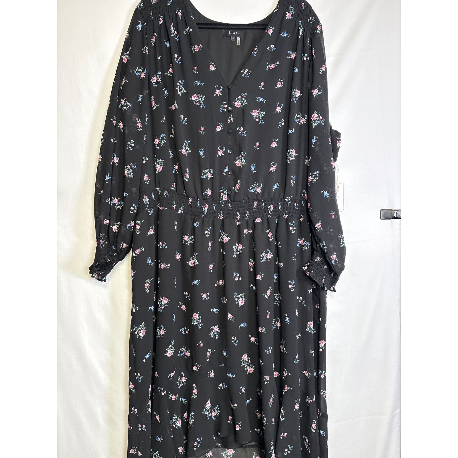 Other Calico Rich Black (Floral Print) MSRP $99 Size 3XL / US 20-22 - 2 Thumbnail