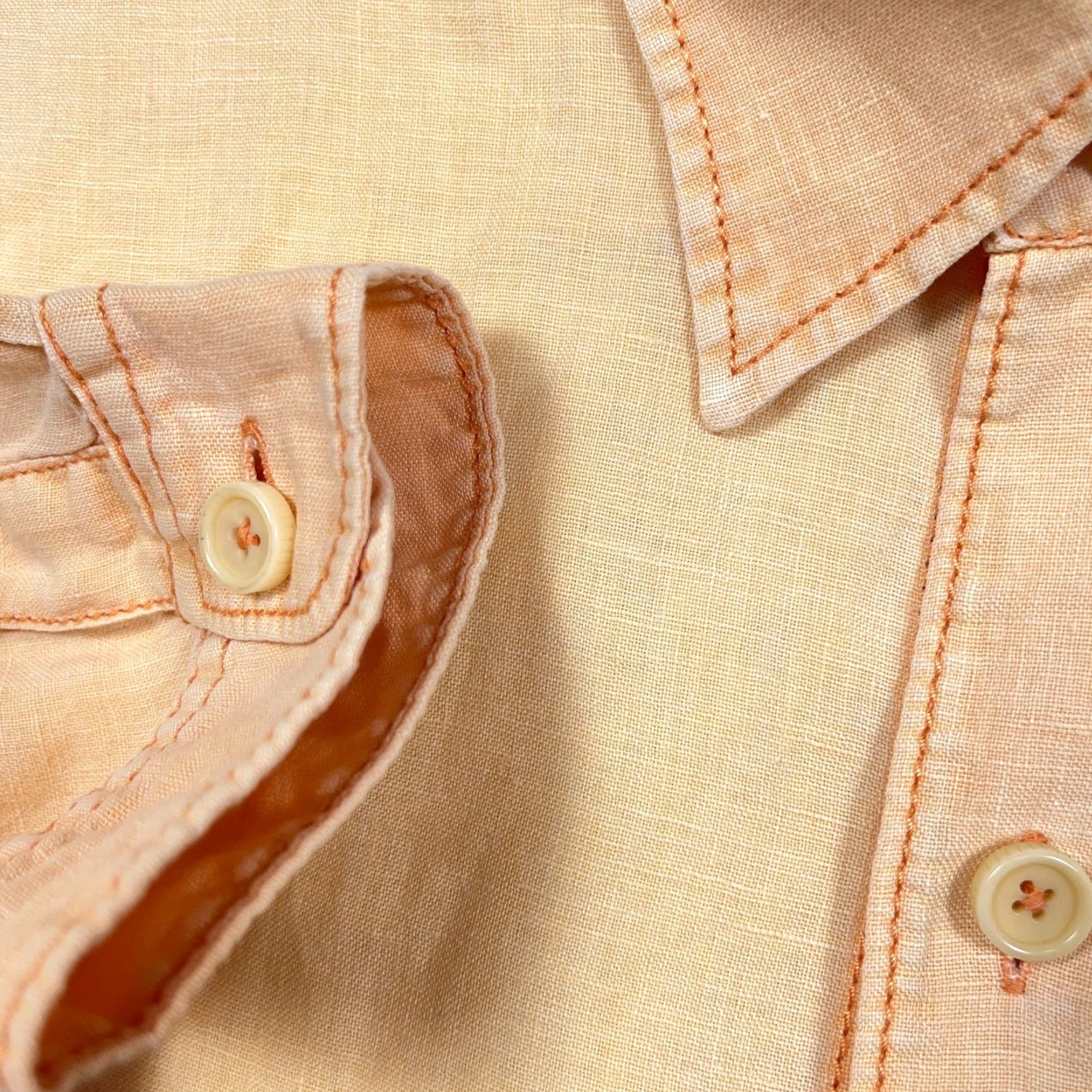 Tommy Bahama VINTAGE Tommy Bahama Shirt Men XL Yellow Linen Button Up Relax Hawaiian Camp Pocket Size US XL / EU 56 / 4 - 5 Thumbnail