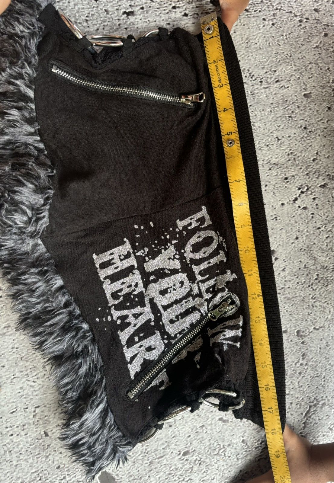 Hysteric Glamour Y2k opium Dig Deep punk style women short pants Size 29" - 10 Thumbnail