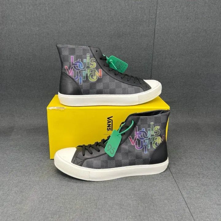 Louis Vuitton Louis Vuitton Tattoo Damier Graphite Fashion Sneakers -2508 Size US 8 / EU 41 - 7 Thumbnail