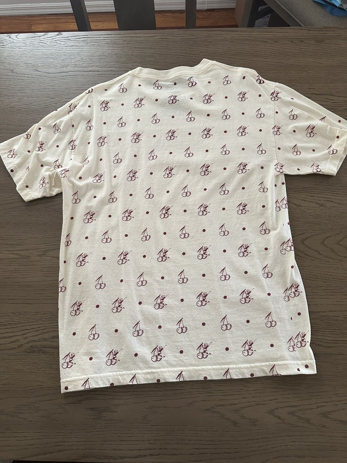 Hypland Hypland Cream Girls And Cherrys All Over Print T-shirt SizeL Size US L / EU 52-54 / 3 - 6 Thumbnail