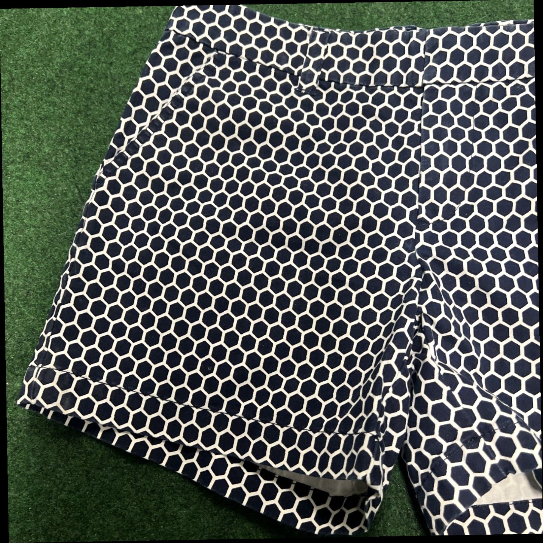 Tommy Hilfiger Tommy Hilfiger Women's Blue And White Gingham Shorts Size 4 Size 27" / US 4 / IT 40 - 2 Thumbnail
