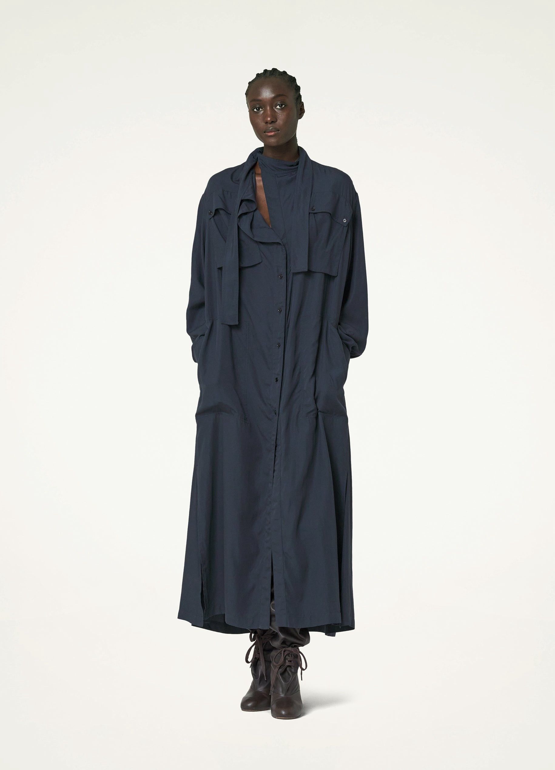 Lemaire Two Pocket Blouse Maxi Dress Size M / US 6-8 / IT 42-44 - 4 Thumbnail