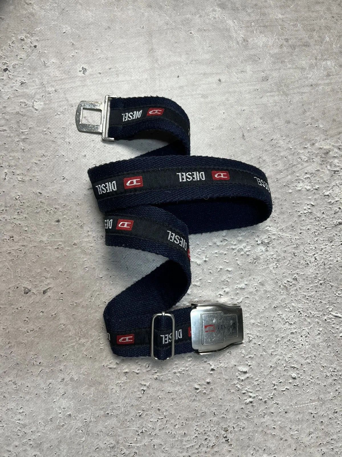Diesel Vintage canvas Diesel big logo belt y2k Size ONE SIZE - 7 Thumbnail