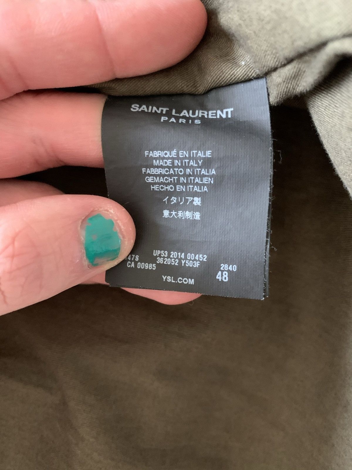 Saint Laurent Paris Militairy jacket saint Laurent Size US M / EU 48-50 / 2 - 4 Thumbnail