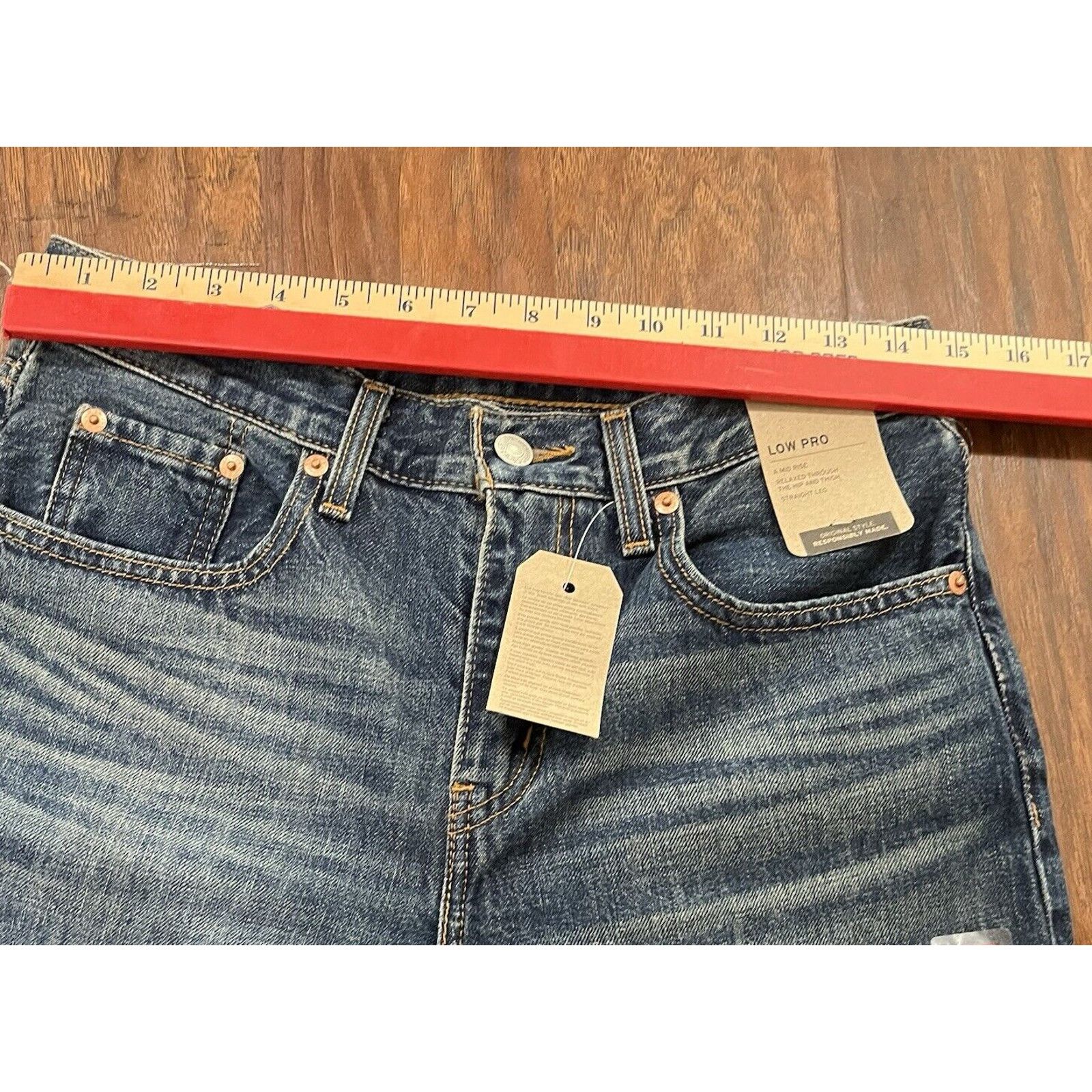 Levi's Levis Jeans Womens 27x30 Blue Low Pro Mid Rise NWT Size 27" / US 4 / IT 40 - 5 Thumbnail