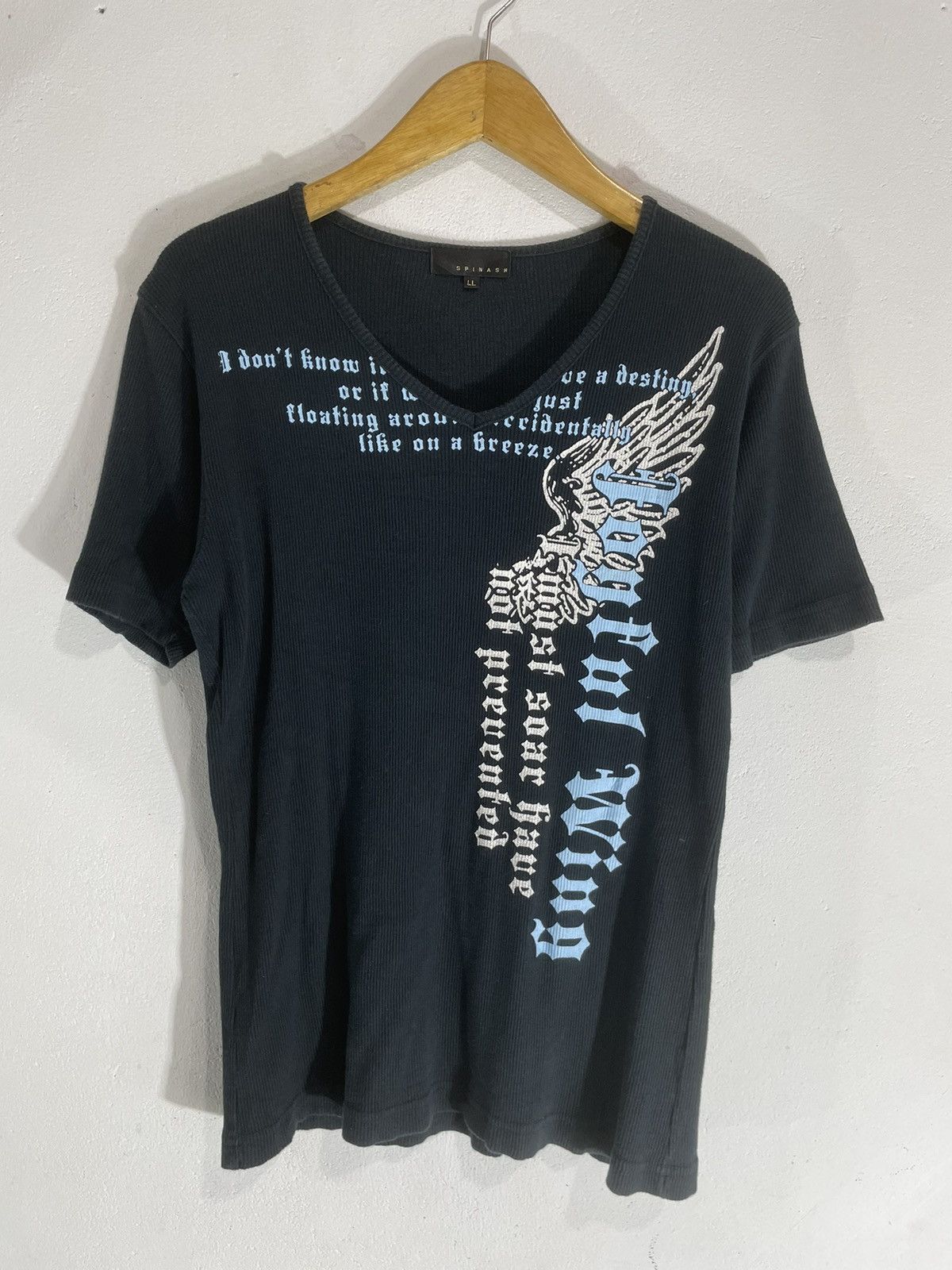 Beauty Beast Spinash Japan poem Tee Vneck Emo gothic style Size US L / EU 52-54 / 3 - 1 Thumbnail