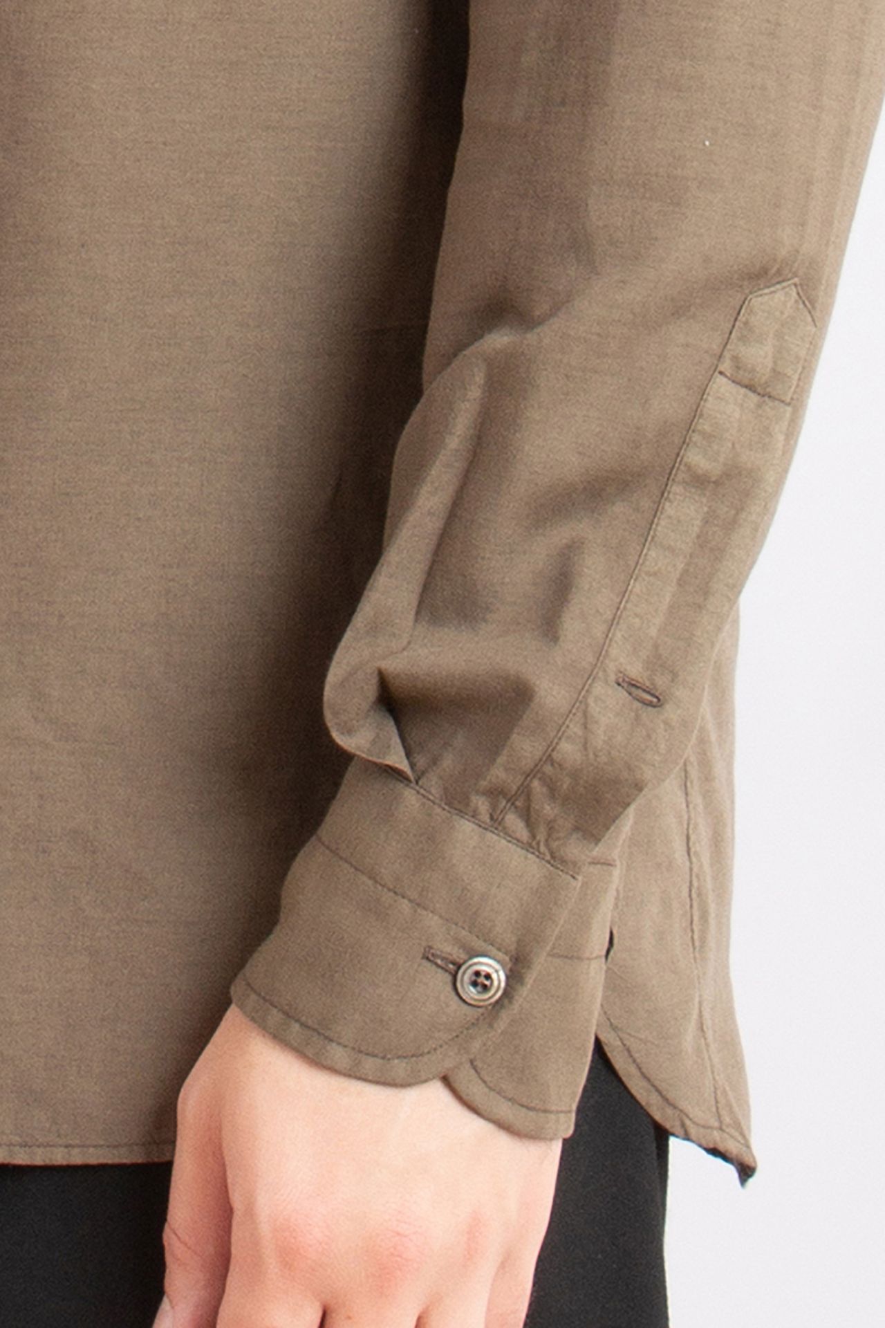 Tom Ford o1y0425 Solid Color Shirt in Brown Size US L / EU 52-54 / 3 - 3 Thumbnail