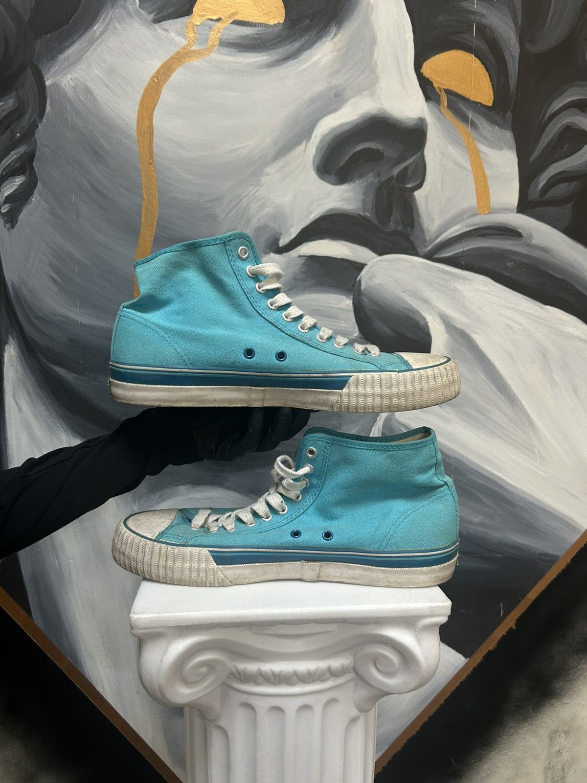 Vintage blue high tops Size US 11 / EU 44 - 5 Thumbnail