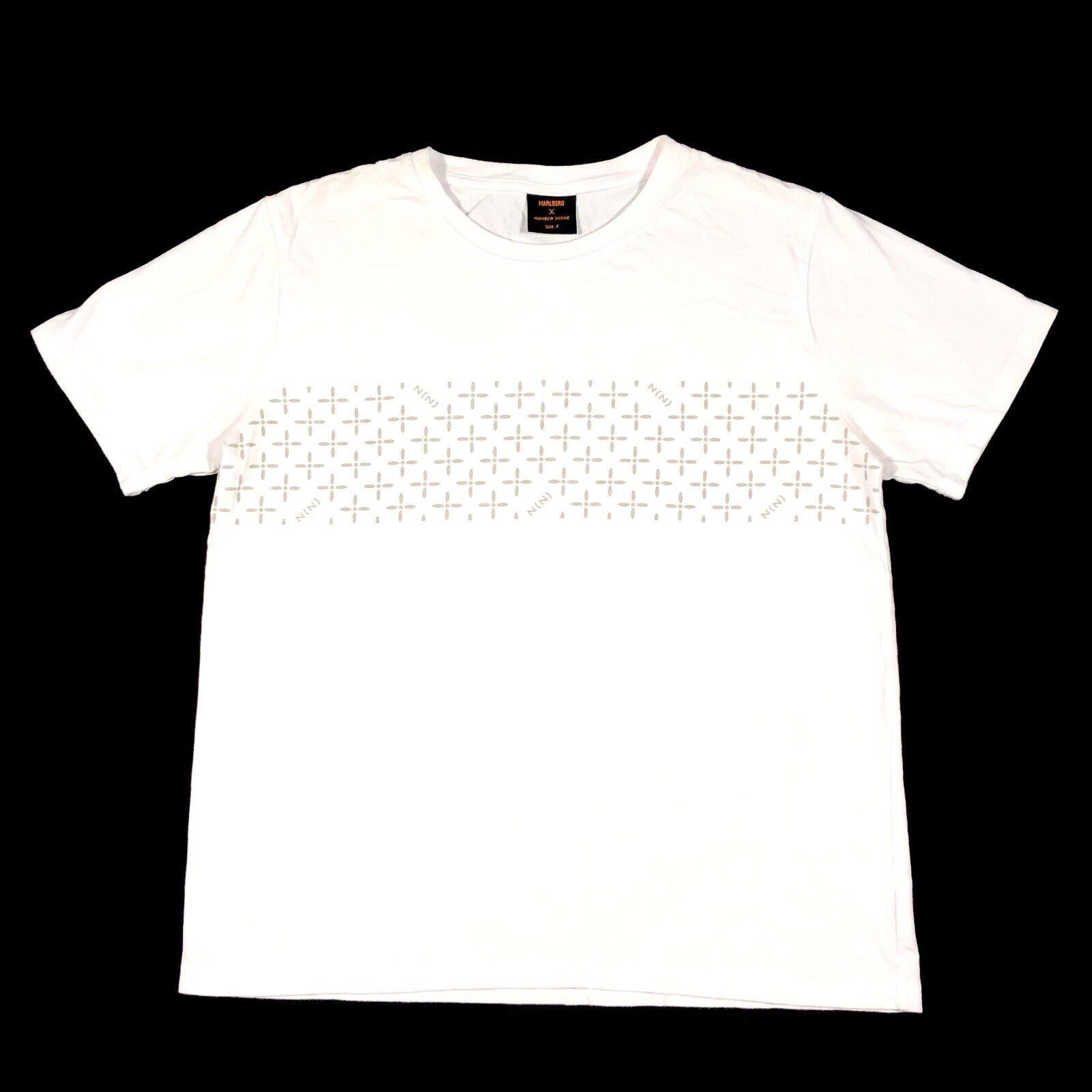 Number (N)ine Vintage 2000s Number (N)ine Marlboro White Tee Shirt Medium Size US M / EU 48-50 / 2 - 1 Thumbnail