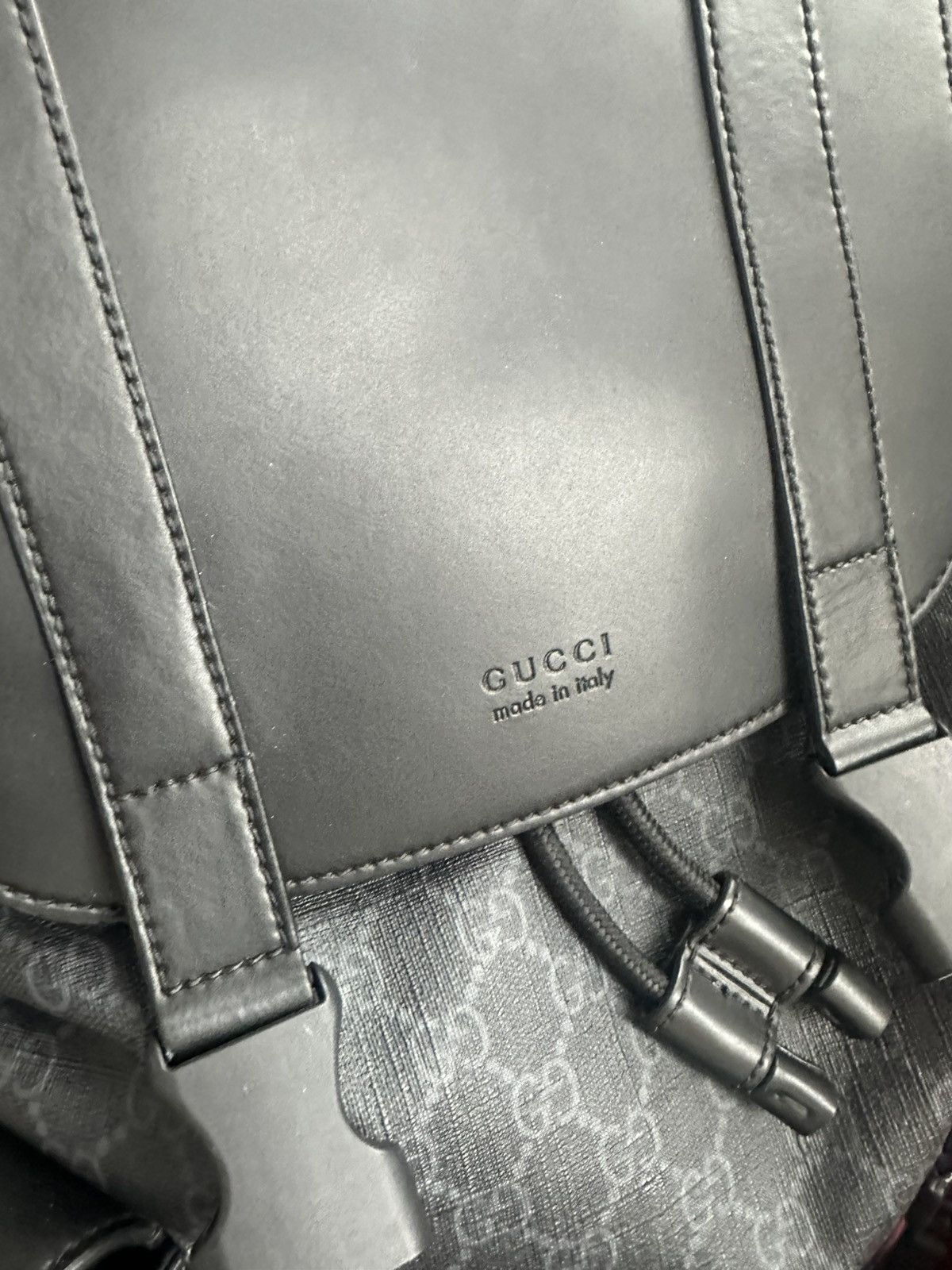 Gucci Gucci Black Supreme GG Monogram Backpack Size ONE SIZE - 11 Thumbnail