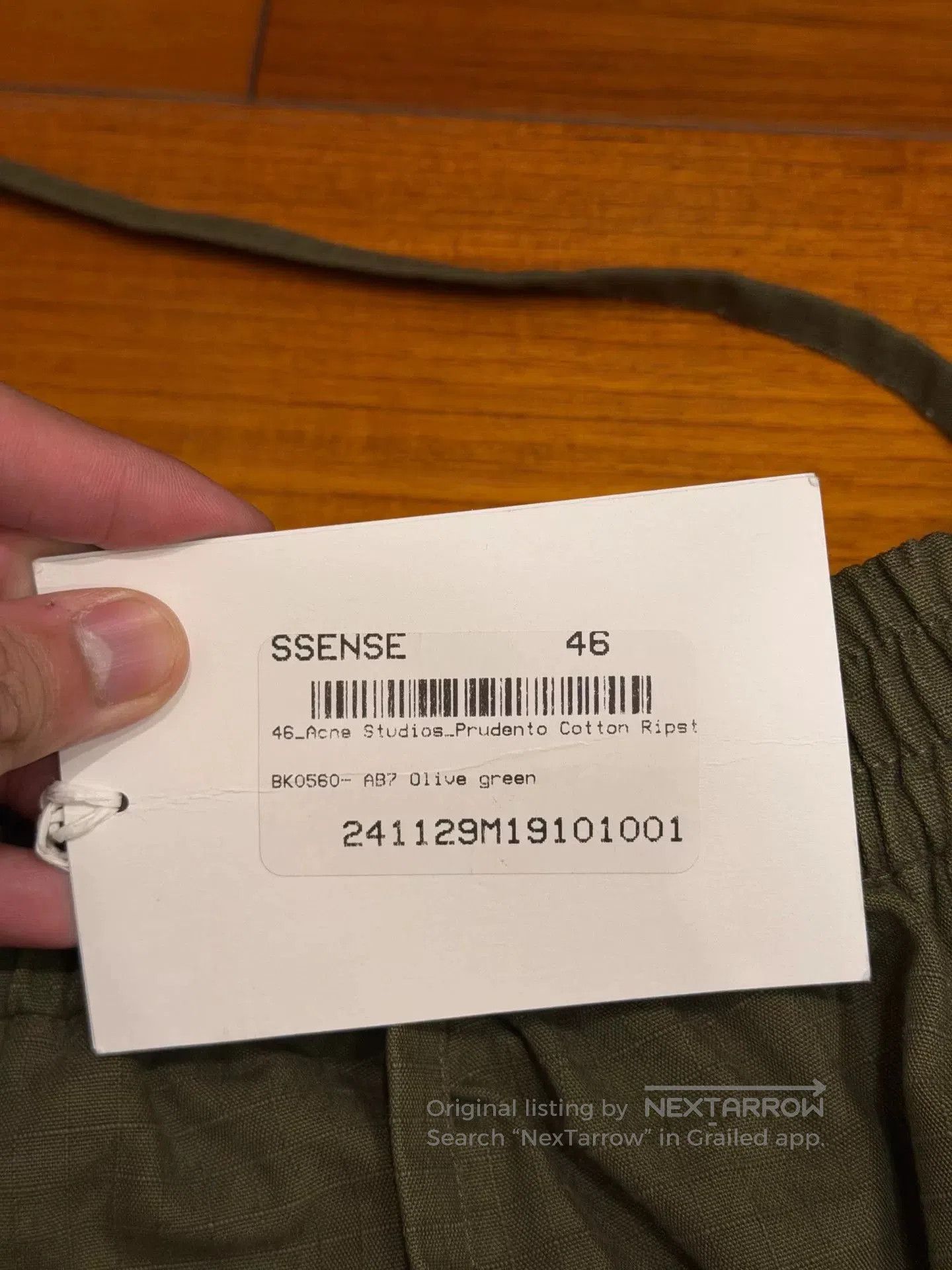 Acne Studios Acne Studio Green Cargo Pants. Size US 30 / EU 46 - 4 Thumbnail