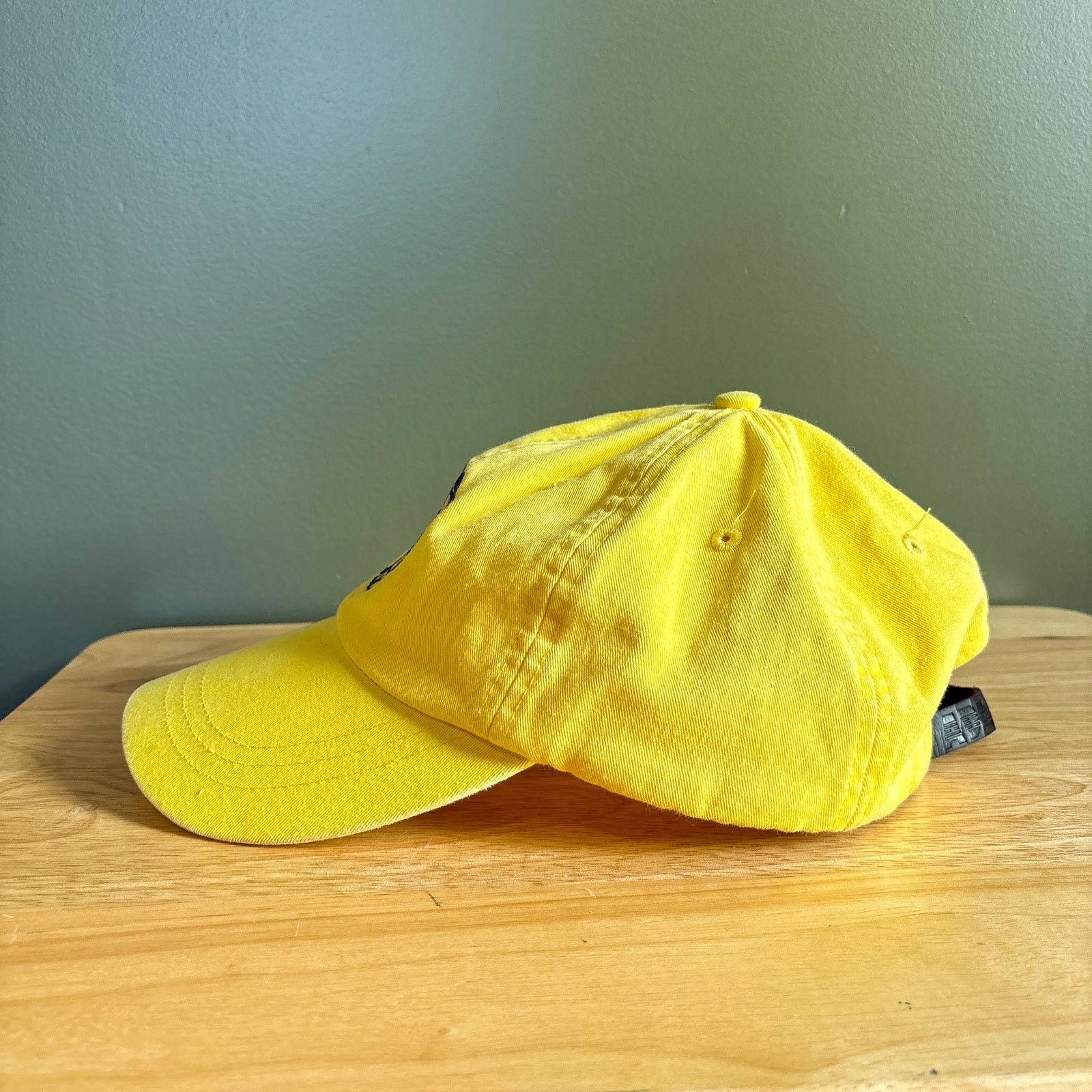 Adams Englewood Beach Florida Adams Yellow Leather Strapback Hat Size ONE SIZE - 6 Thumbnail