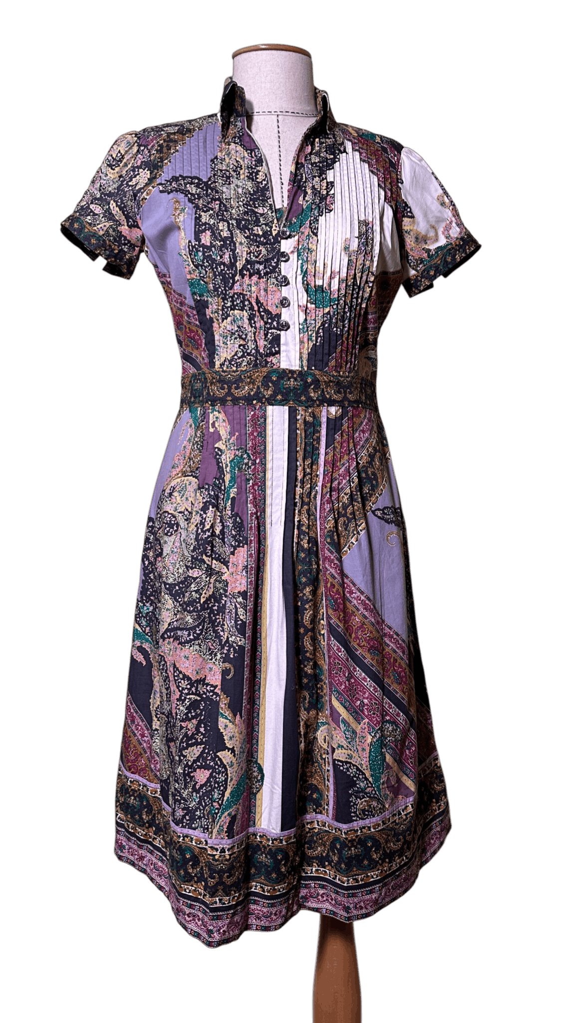 Etro Paisley and patchwork-inspired print dress Size M / US 6-8 / IT 42-44 - 1 Thumbnail
