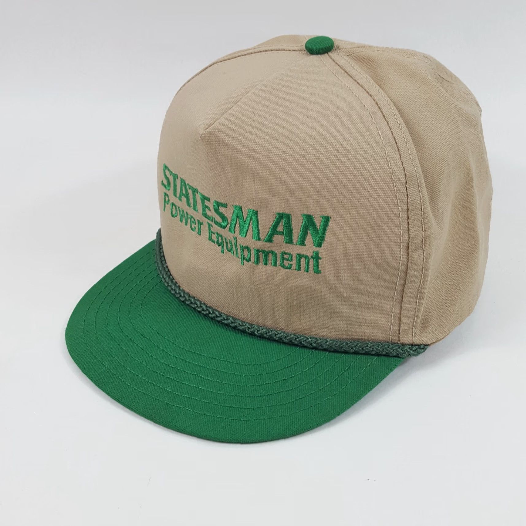 Vintage VINTAGE 90s America's Cap Co. Statesman Farm Tractors Trucker Hat Adjustable Green One Size Mens Size ONE SIZE - 2 Thumbnail