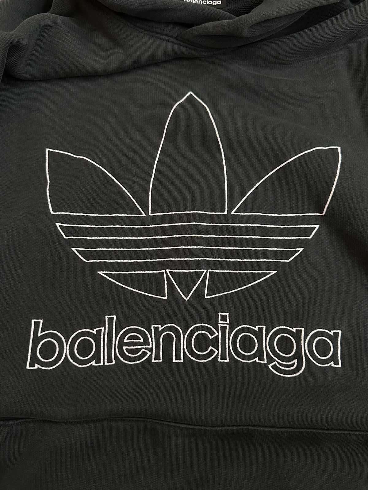 Balenciaga Balenciaga Adidas Trefoil Hoodie in Green 3 Size US L / EU 52-54 / 3 - 3 Thumbnail