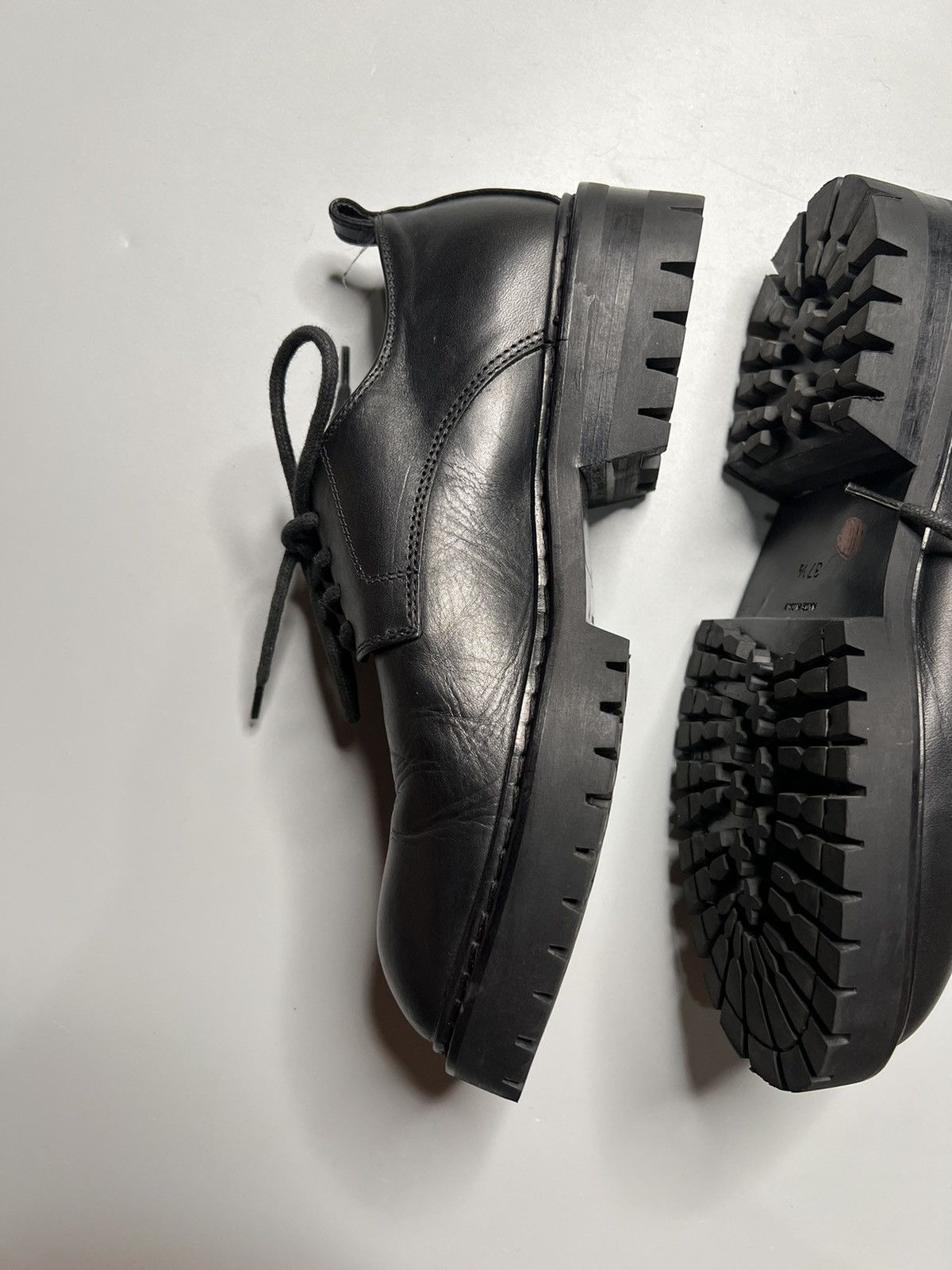 Ann Demeulemeester Ann Demeulemeester Commando Sole Derbies Size US 7.5 / IT 37.5 - 4 Thumbnail